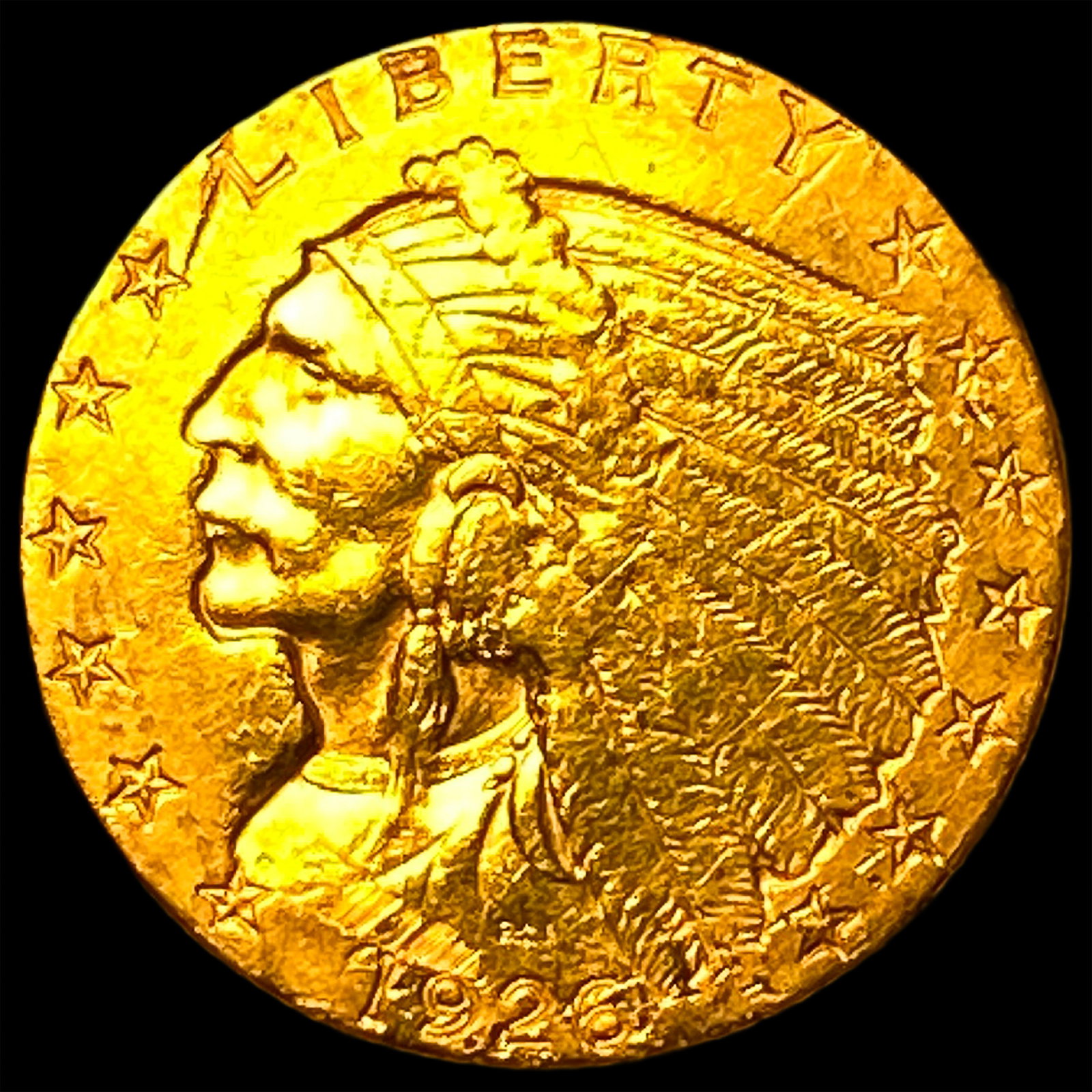 1926 Indian Head $2.50 Gold Quarter Eagle CLOSELY UNCIRCULATED (1 of 2)