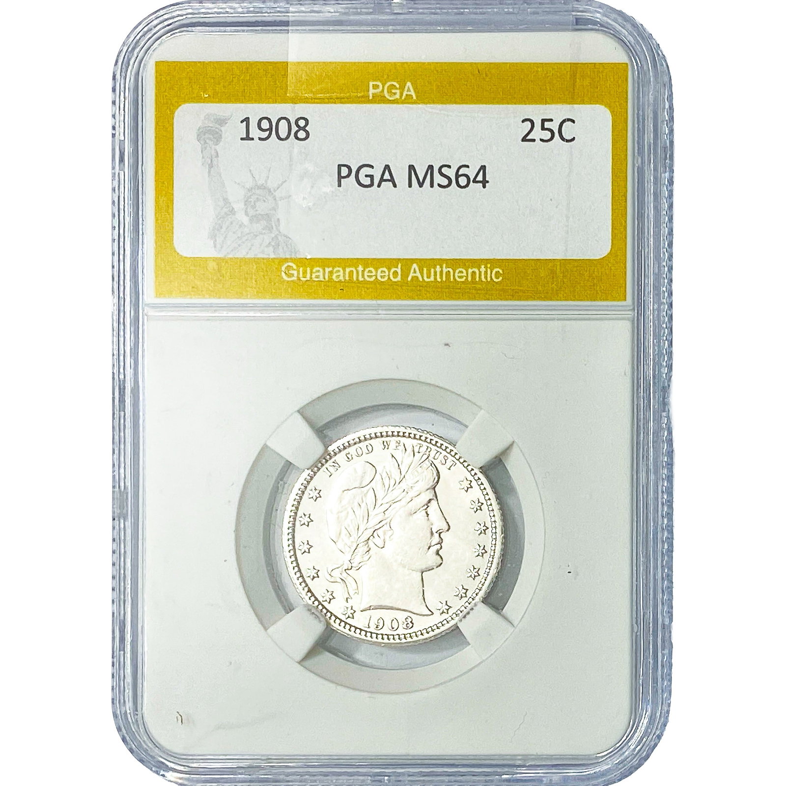 1908 Barber Quarter PGA MS64 (1 of 2)