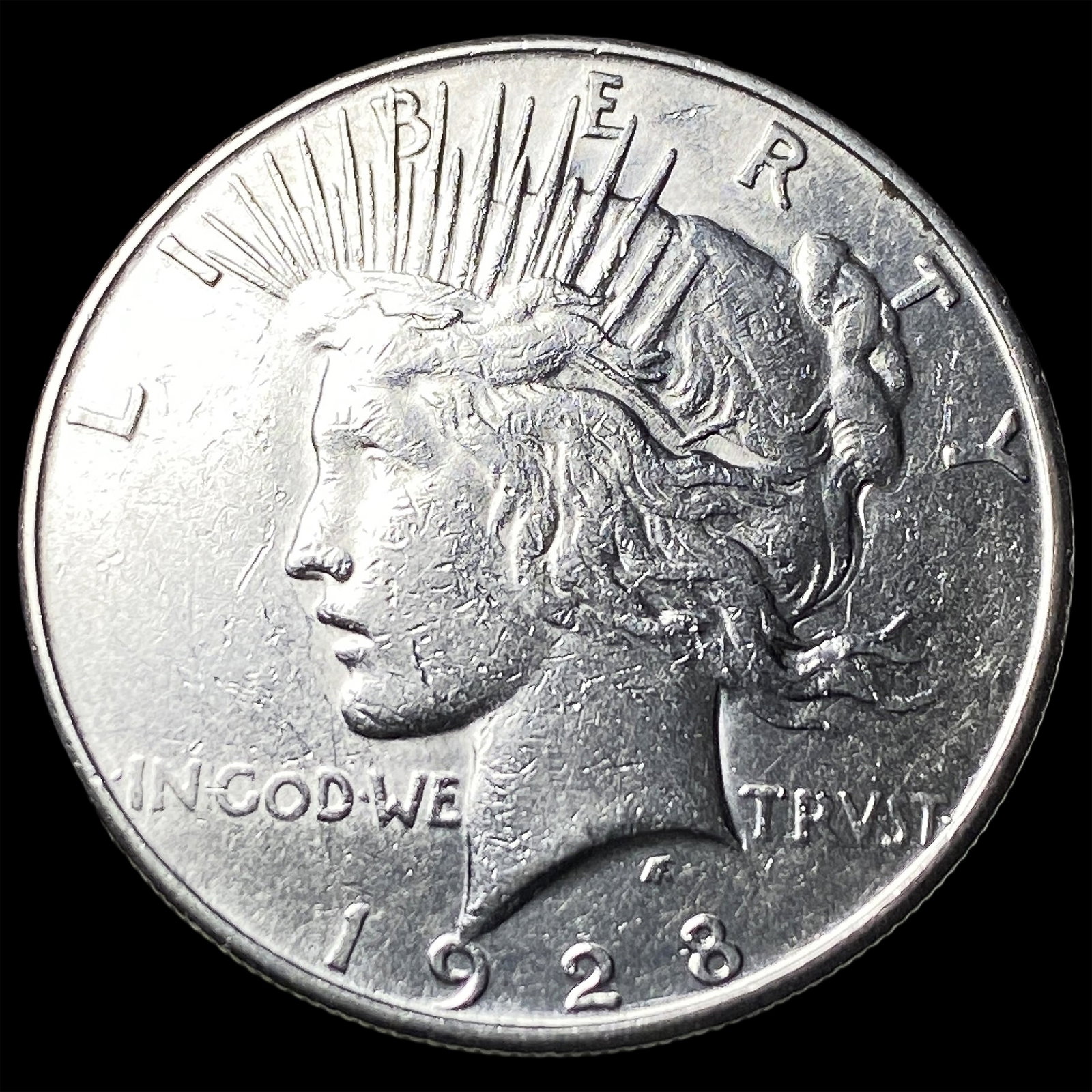 1928 Silver Peace Dollar CLOSELY UNCIRCULATED: 1928 Silver Peace Dollar CLOSELY UNCIRCULATED