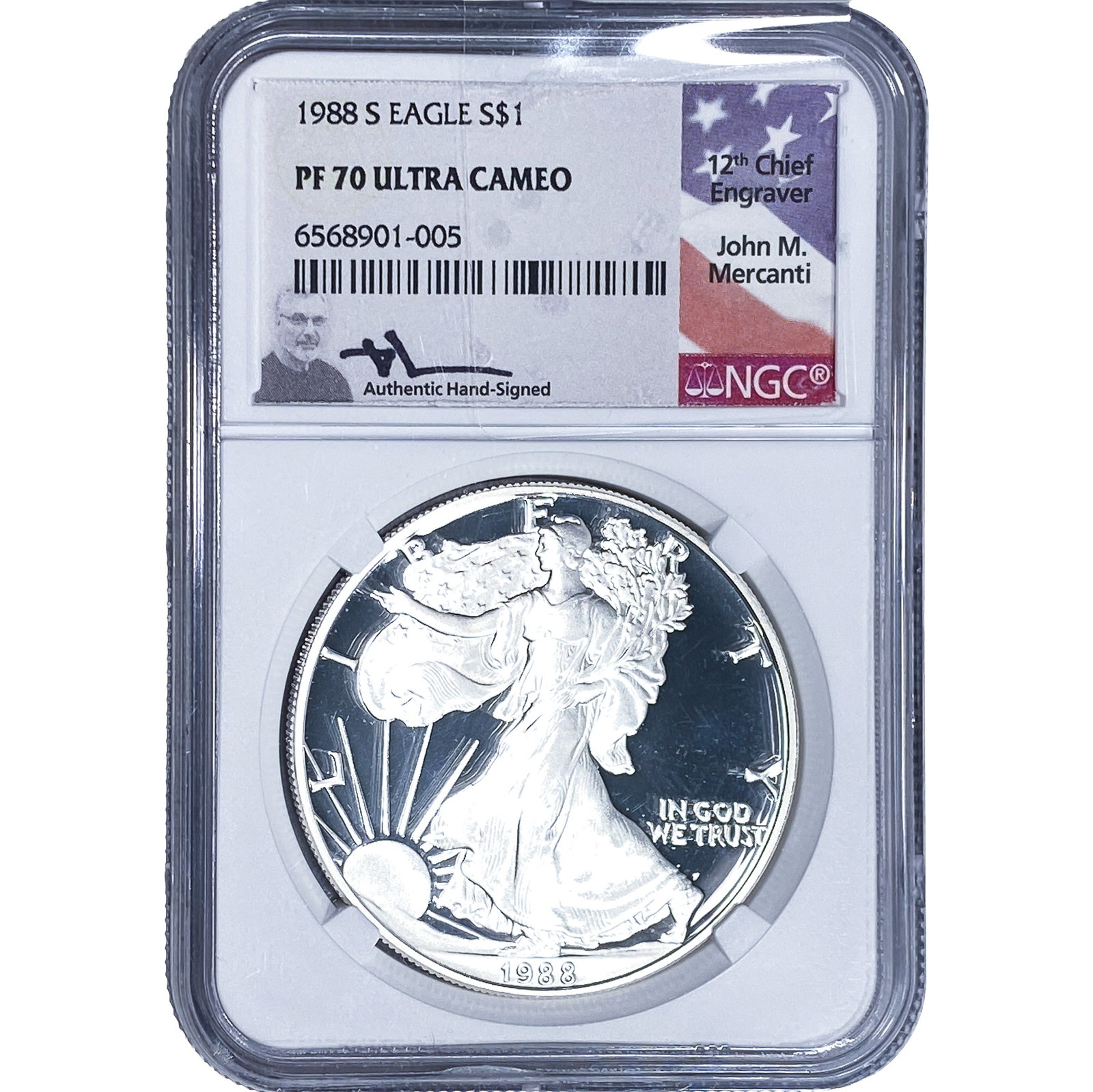1988-S Silver Eagle NGC PF70 Ultra Cameo (1 of 2)