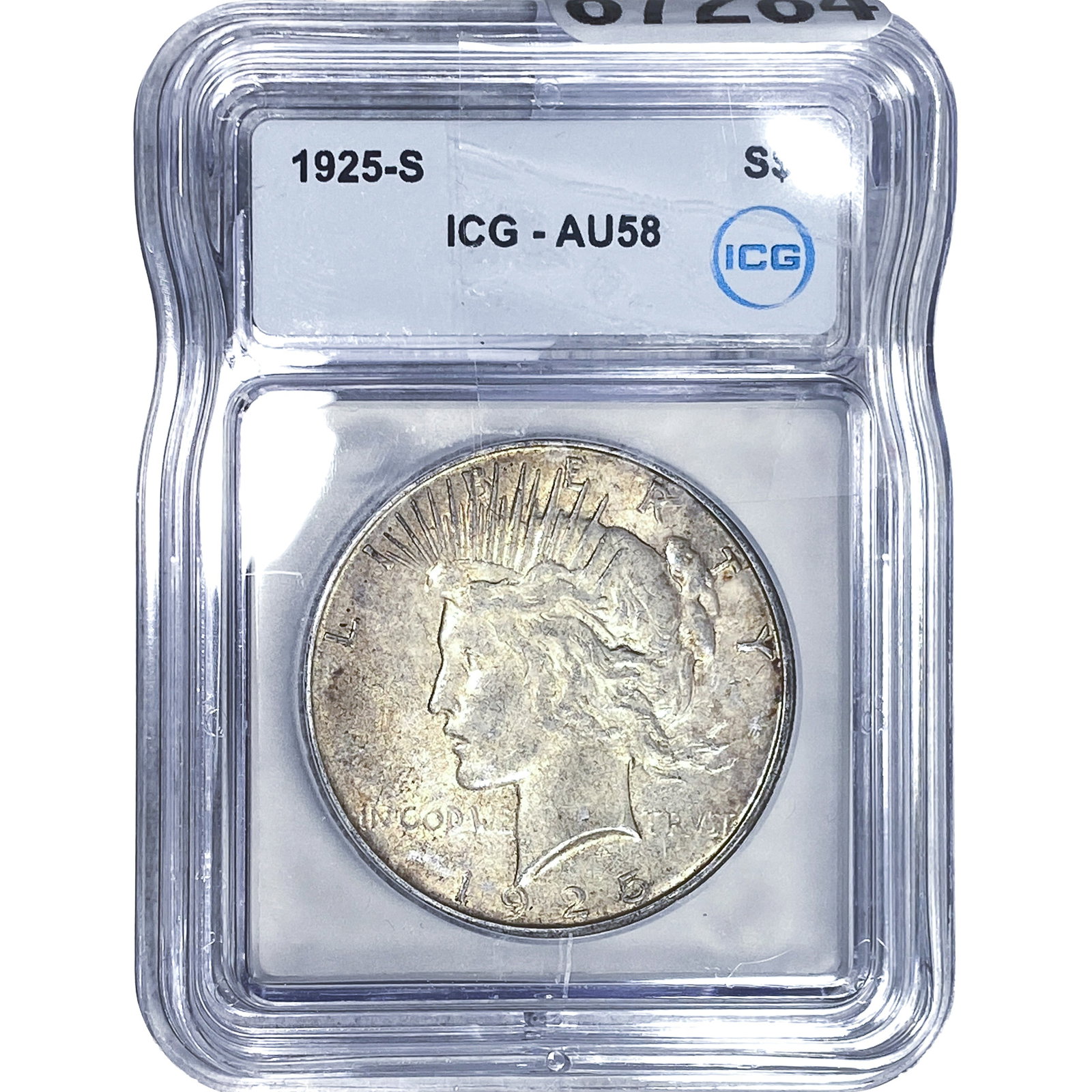 1925-S Silver Peace Dollar ICG AU58 (1 of 2)