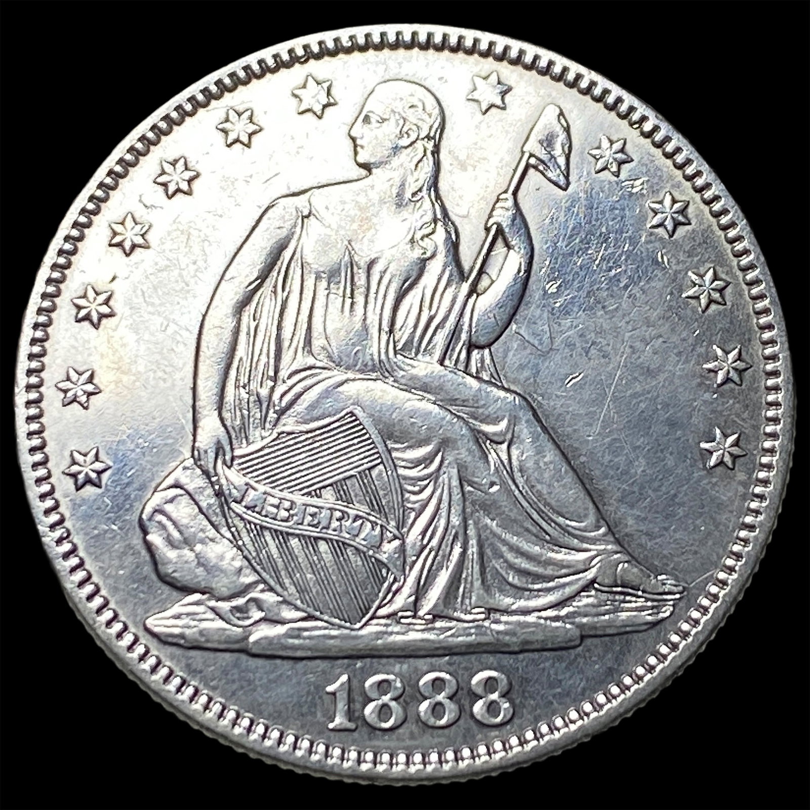1888 Seated Liberty Half Dollar UNCIRCULATED (1 of 2)
