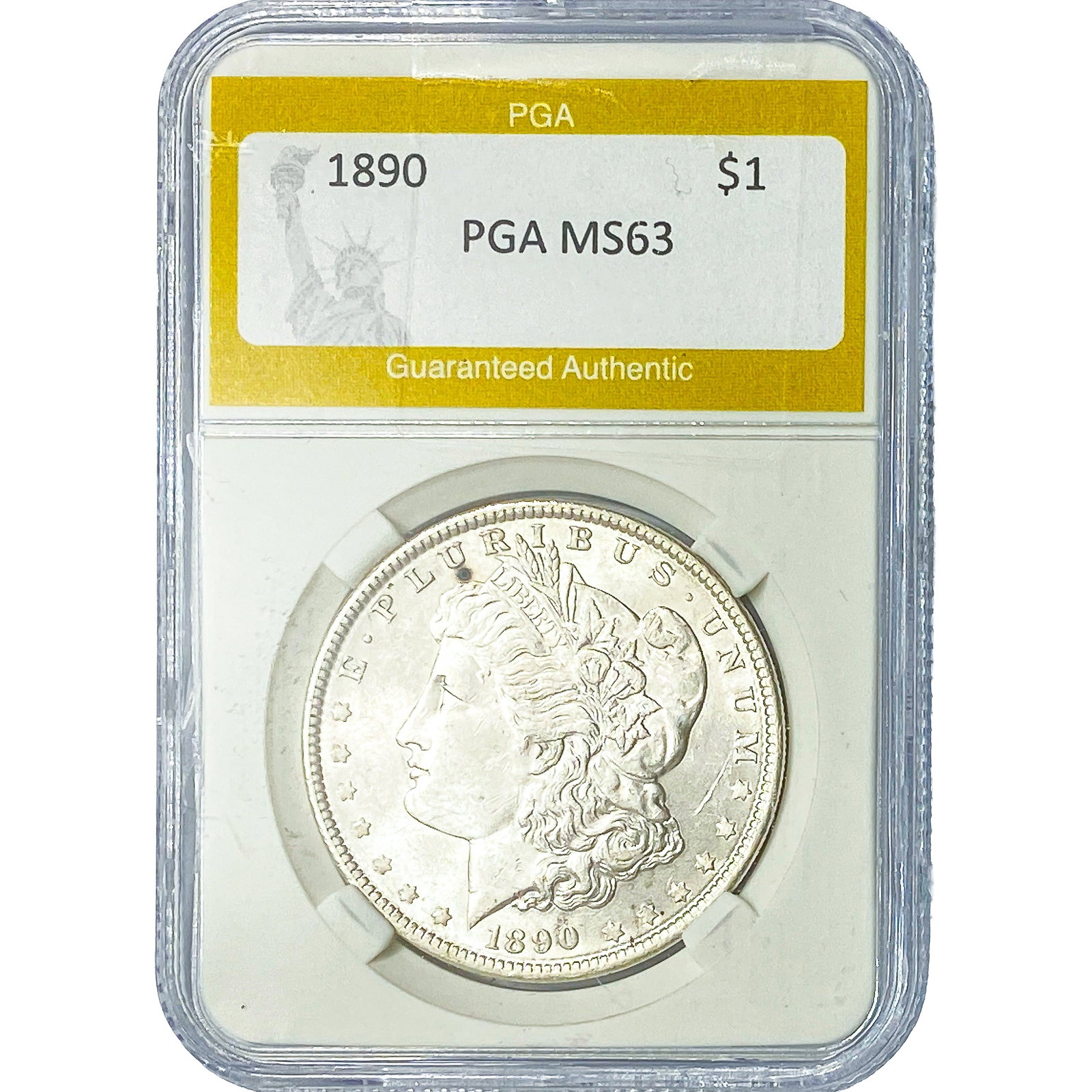 1890 Morgan Silver Dollar PGA MS63 (1 of 2)