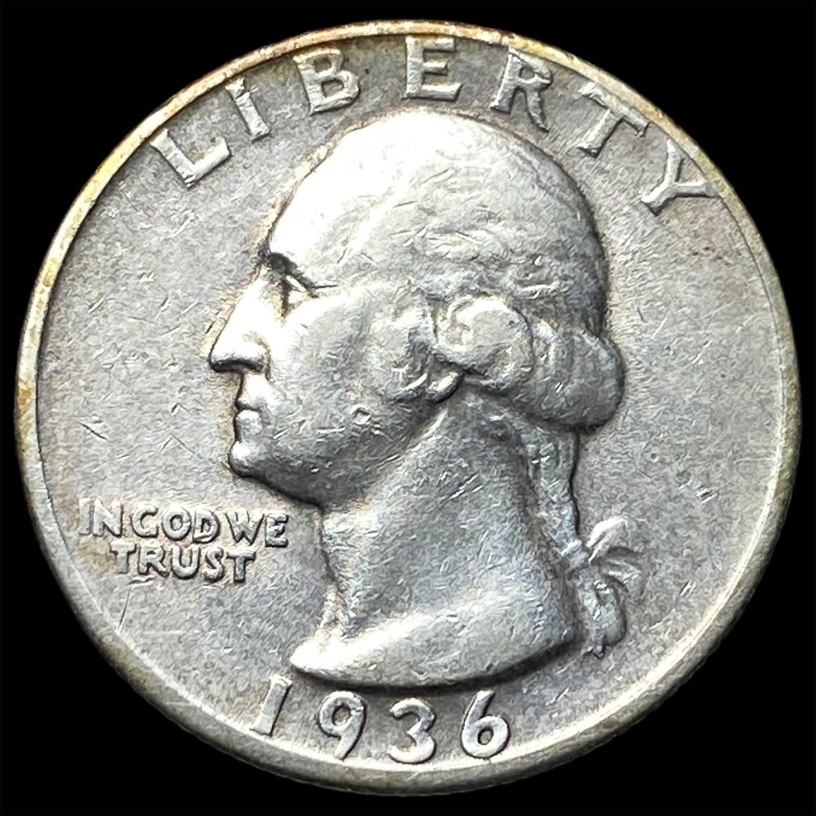 1936-D Silver Washington Quarter NEARLY UNCIRCULATED (1 of 2)