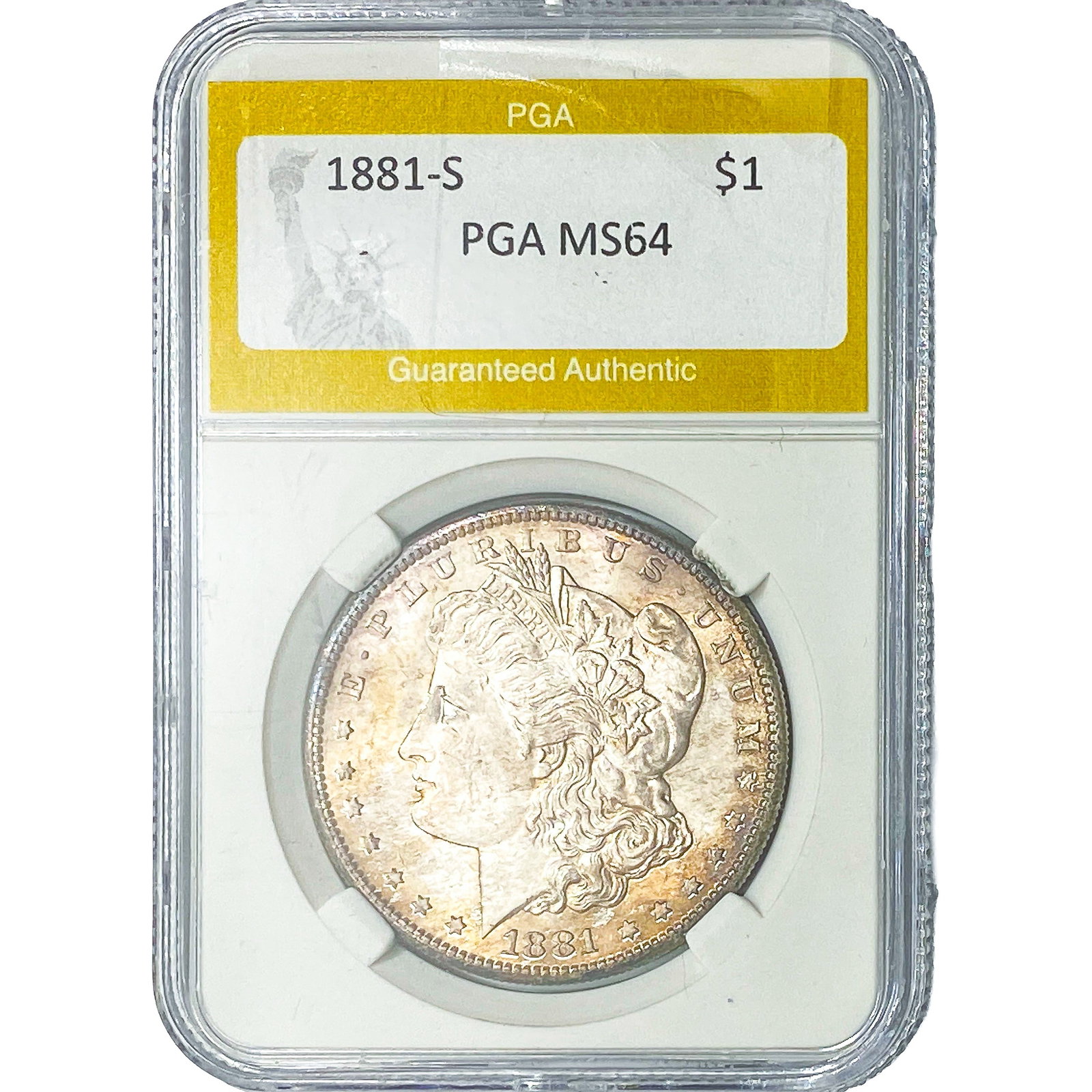 1881-S Morgan Silver Dollar PGA MS64 (1 of 2)