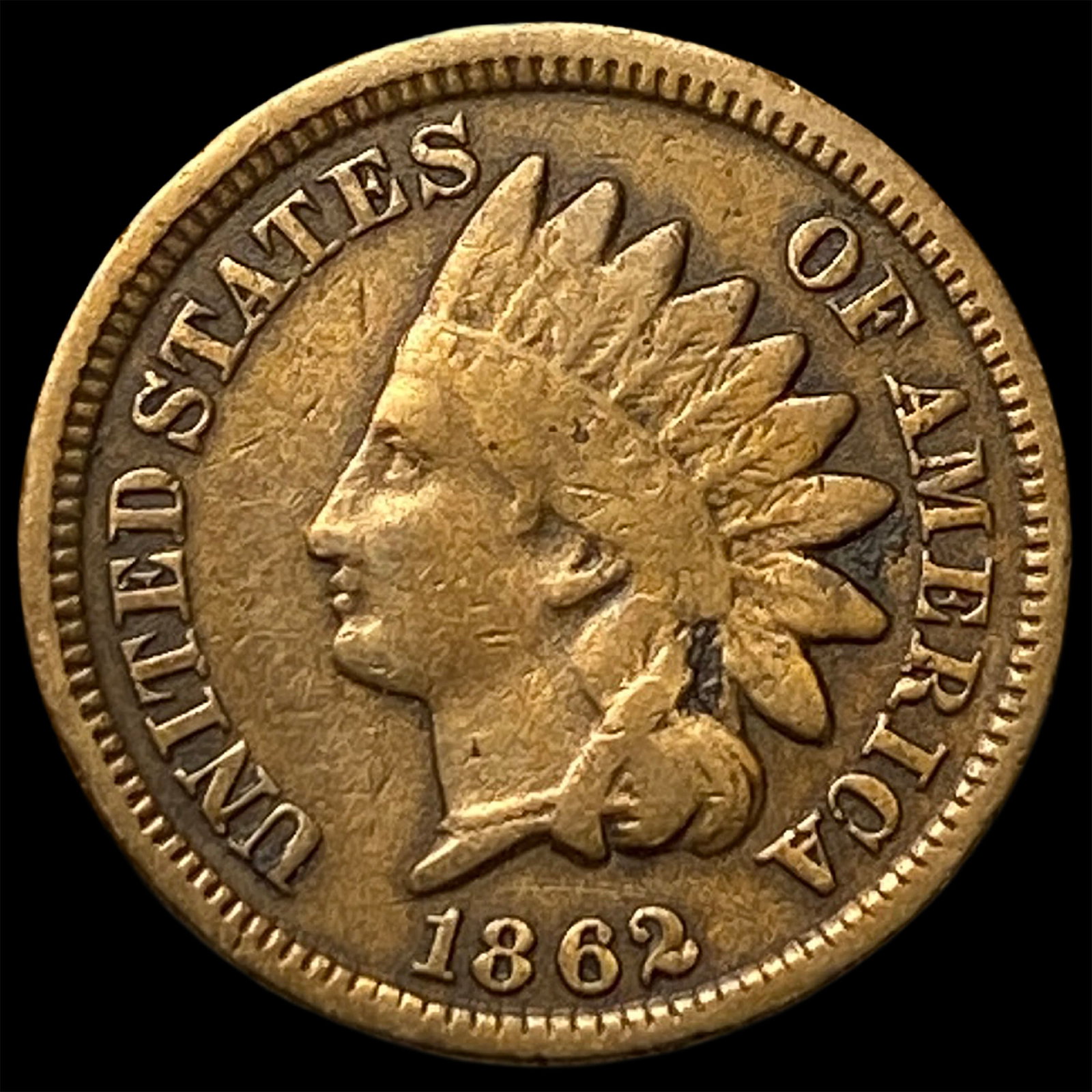 1862 Indian Head Cent CHOICE AU (1 of 2)