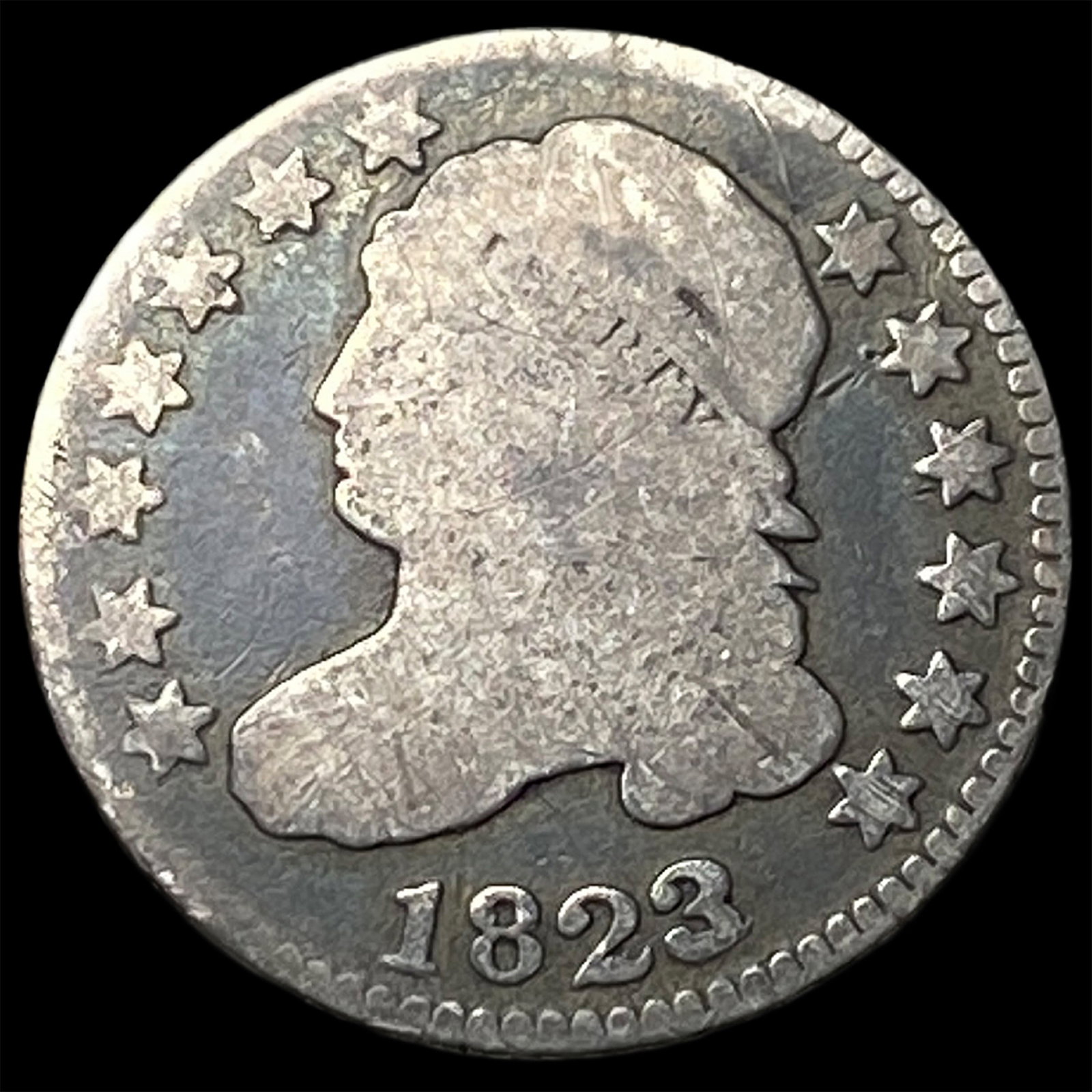 1823 Capped Bust Dime LIGHTLY CIRCULATED (1 of 2)