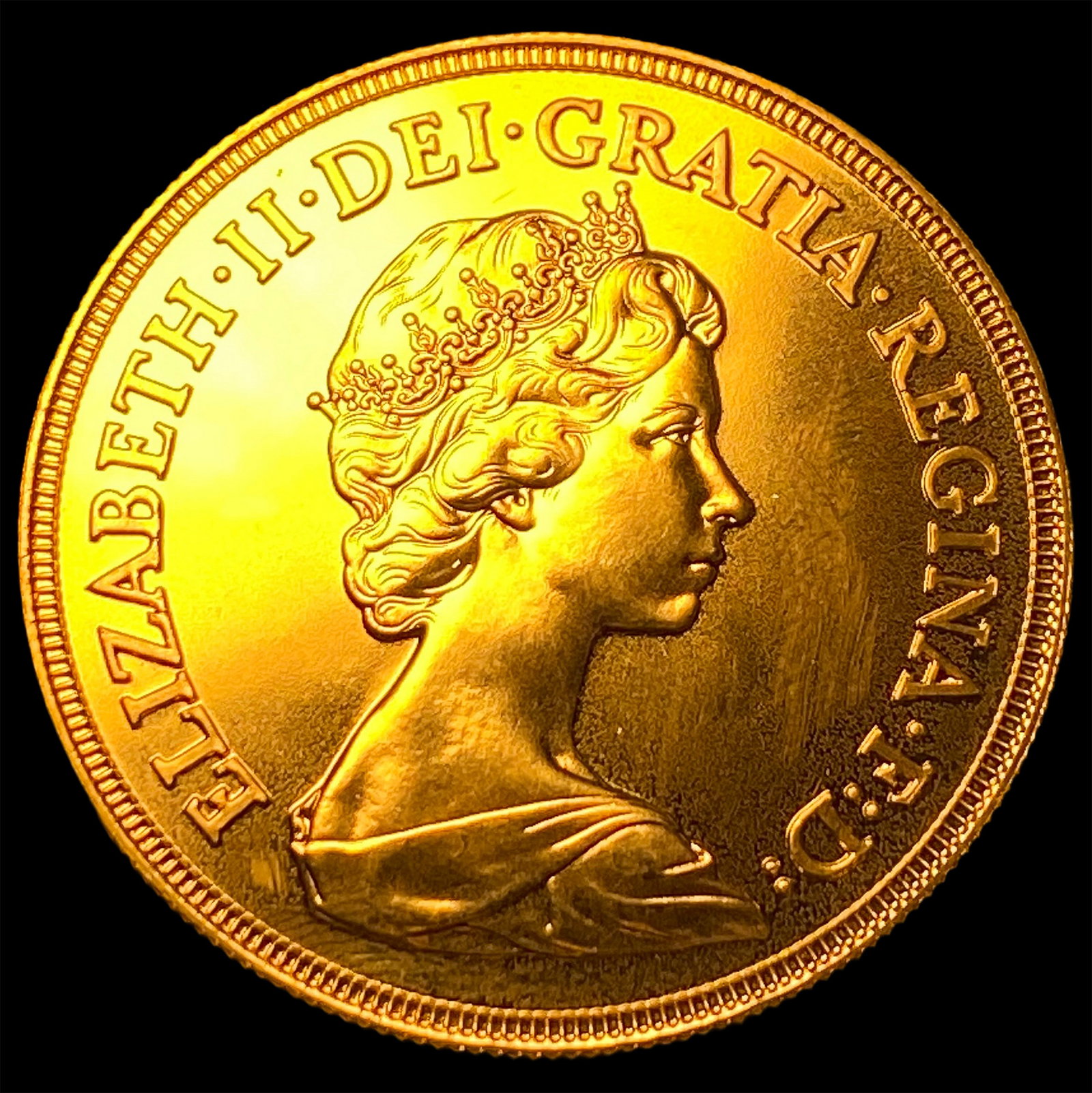 1984 Gold Sovereign GEM BU (1 of 2)