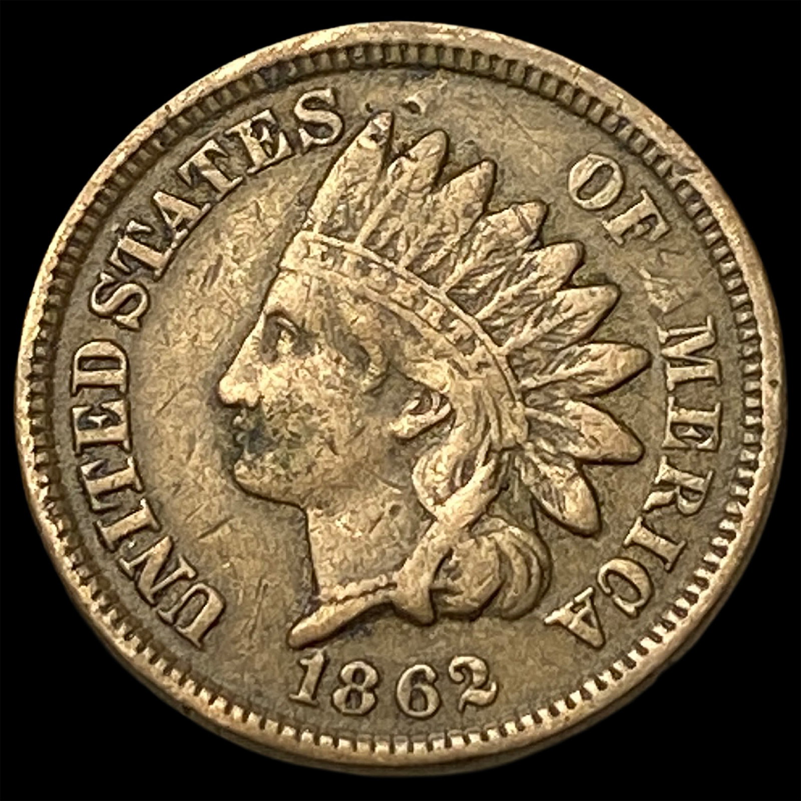 1862 Indian Head Cent CHOICE AU (1 of 2)