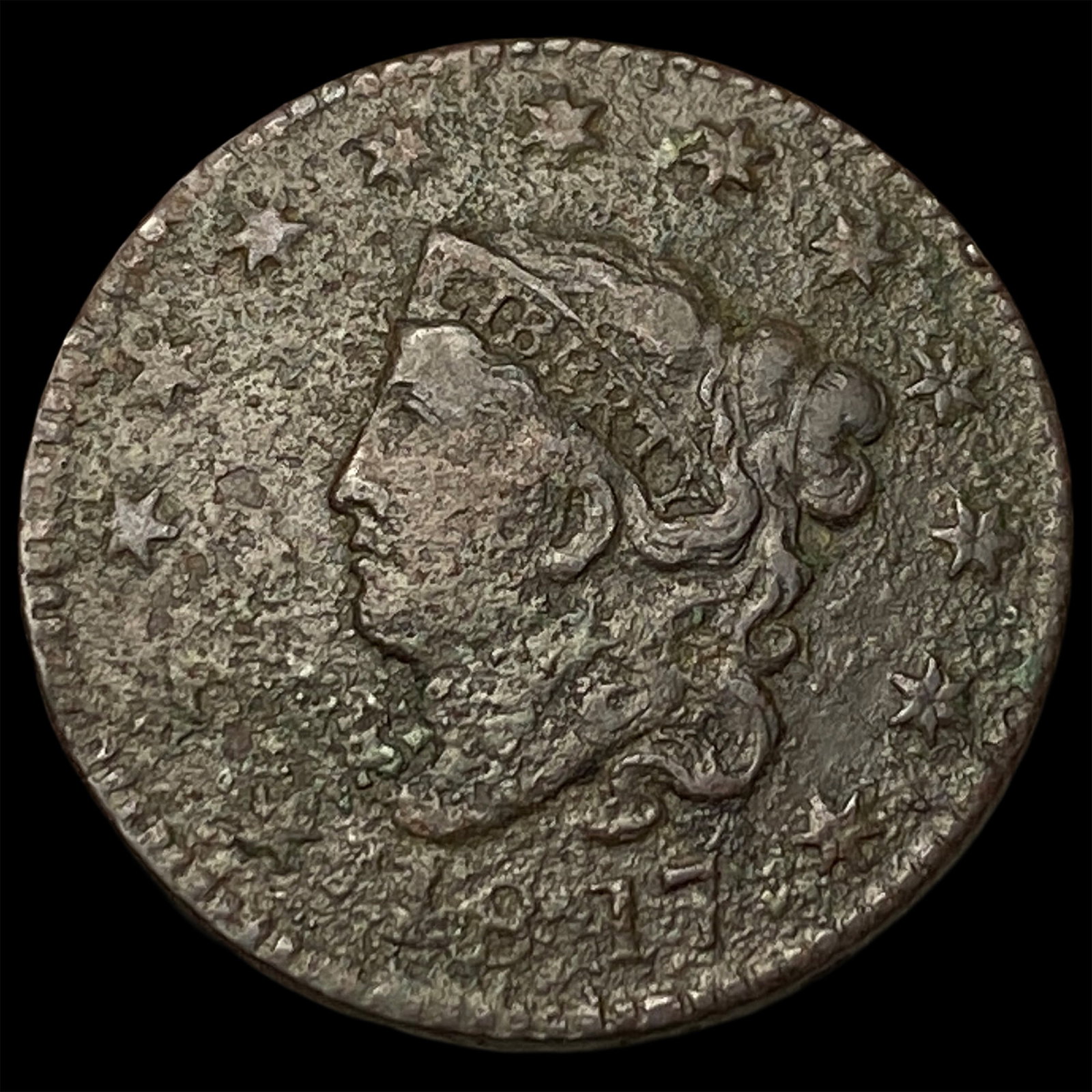 1847 Braided Hair Large Cent HIGH GRADE (1 of 2)