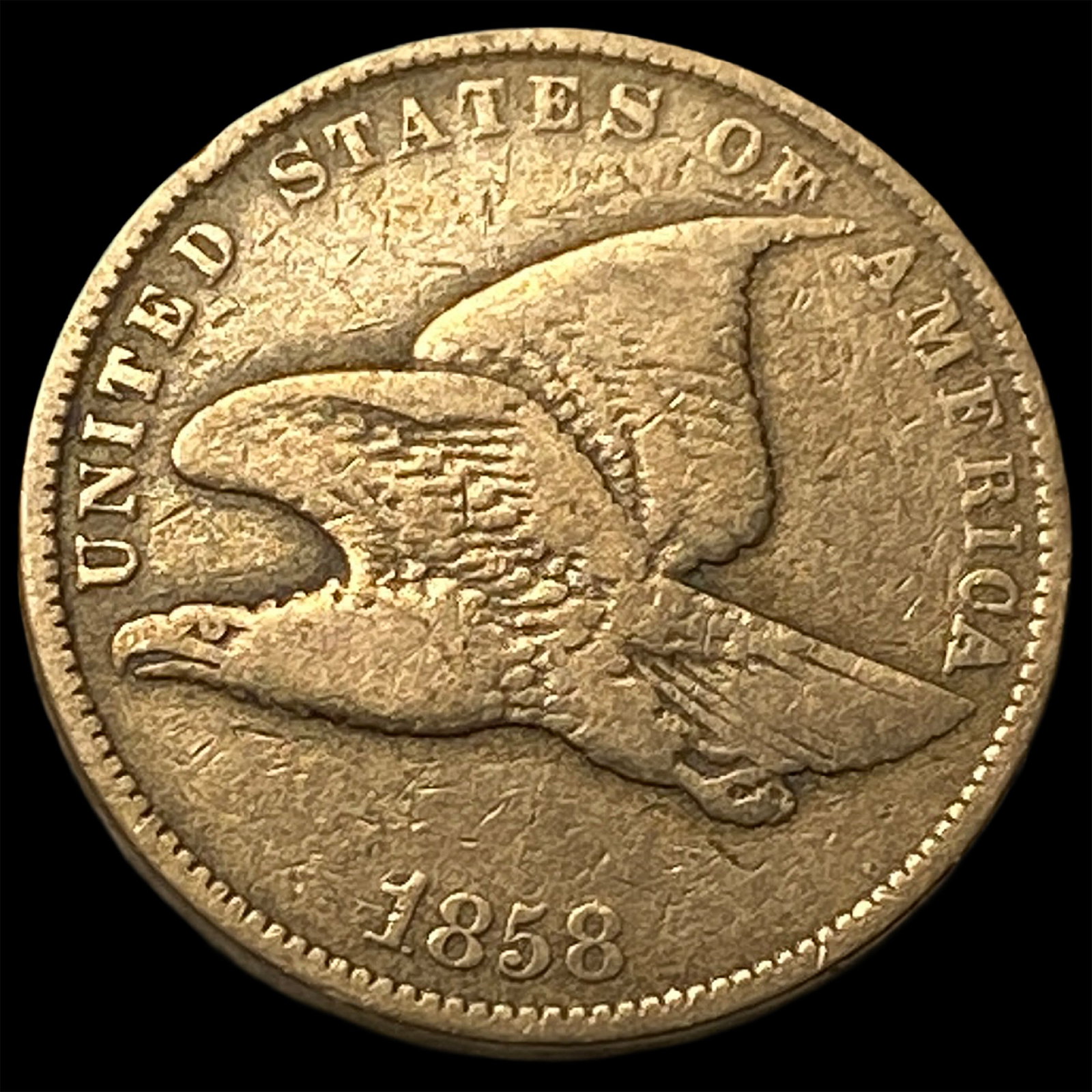 1858 Flying Eagle Cent LIGHTLY CIRCULATED: 1858 Flying Eagle Cent LIGHTLY CIRCULATED