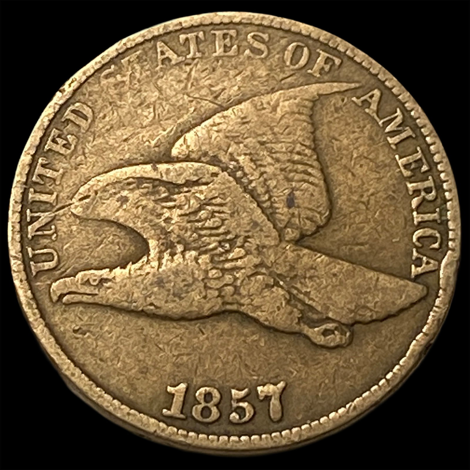 1857 Flying Eagle Cent LIGHTLY CIRCULATED: 1857 Flying Eagle Cent LIGHTLY CIRCULATED