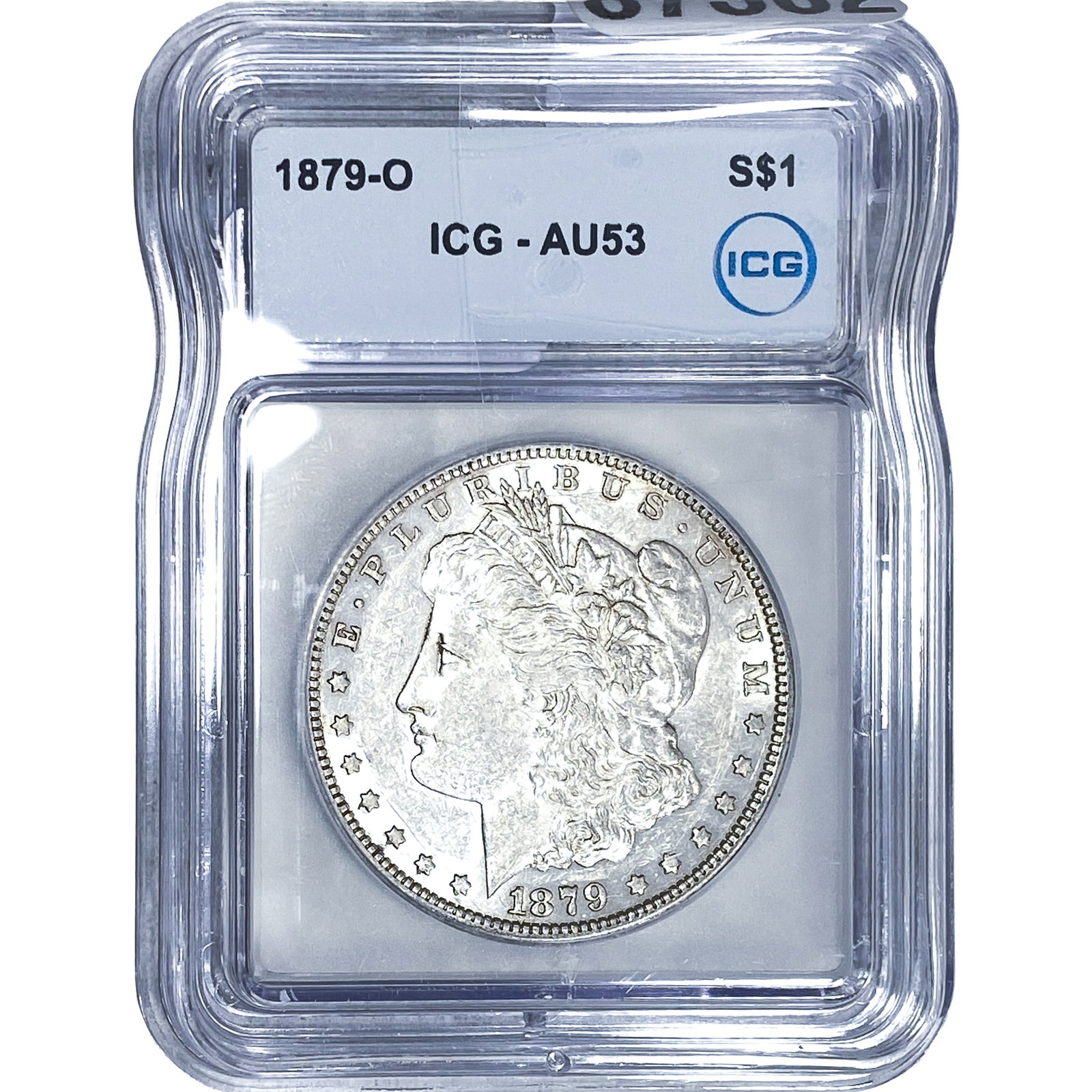 1879-O Morgan Silver Dollar ICG AU53 (1 of 2)