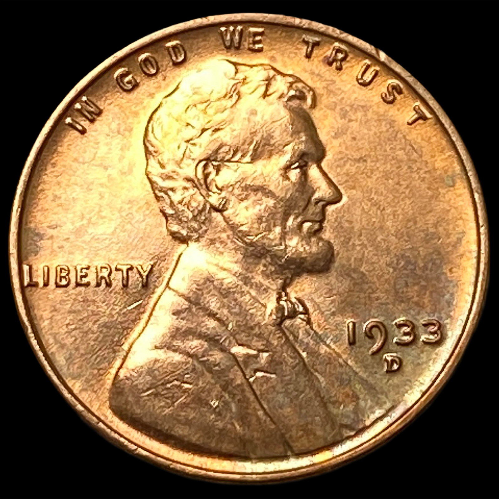 1933-D Lincoln Wheat Cent UNCIRCULATED (1 of 2)