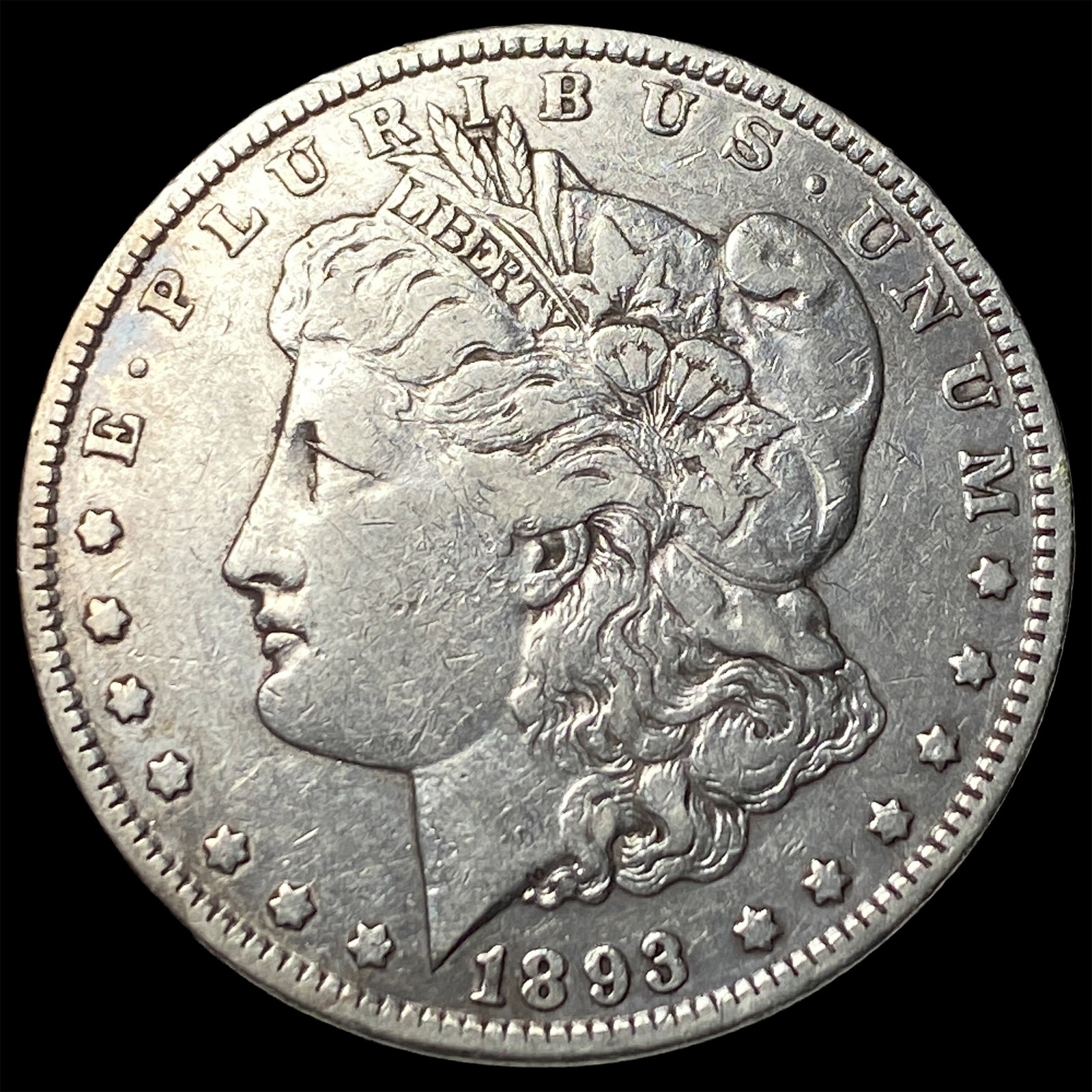 1893 Morgan Silver Dollar ABOUT UNCIRCULATED (1 of 2)