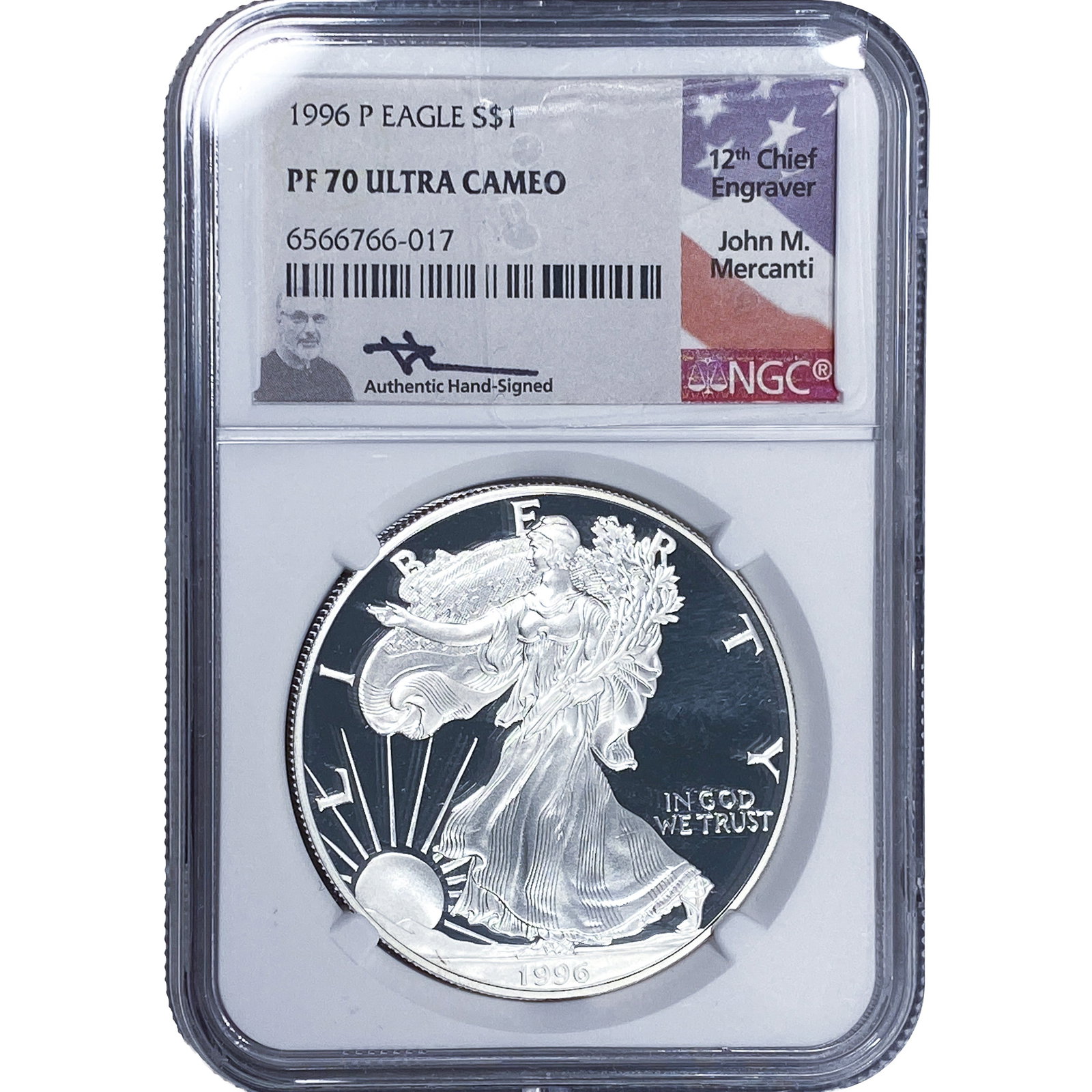1996 Silver Eagle NGC PF70 Ultra Cameo (1 of 2)