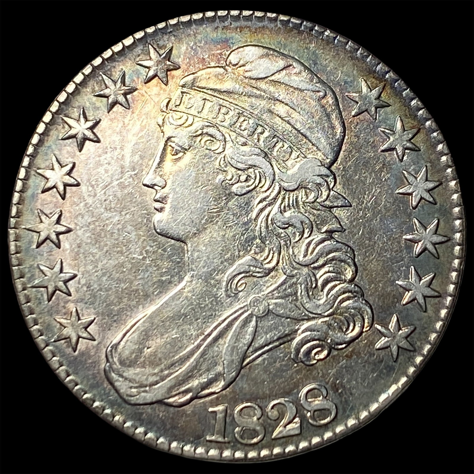 1828 Capped Bust Half Dollar CLOSELY UNCIRCULATED (1 of 2)