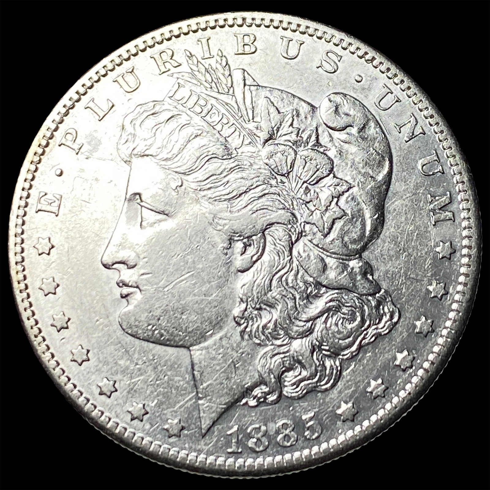 1885-S Silver Morgan Dollar CLOSELY UNCIRCULATED (1 of 2)