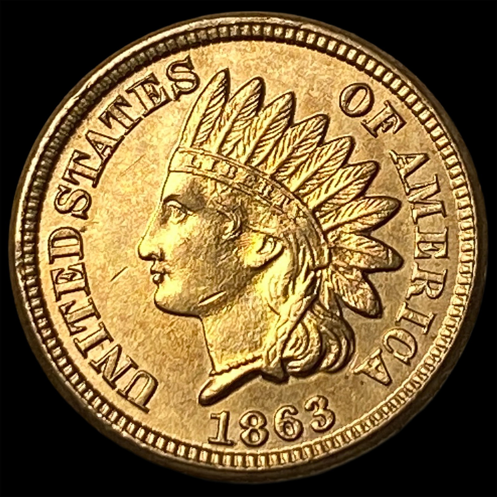 1863 Indian Head Cent UNCIRCULATED (1 of 2)