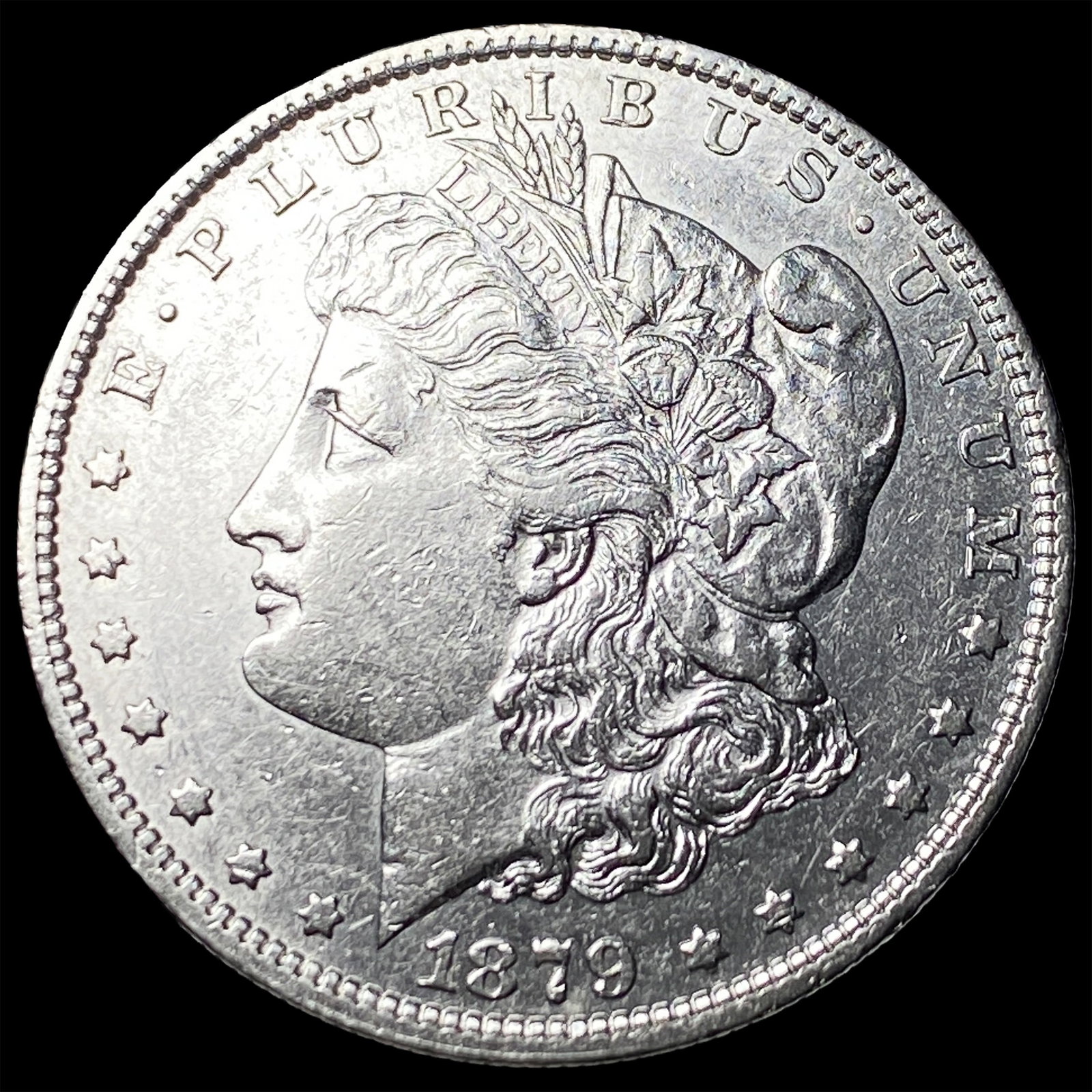 1879-S Morgan Silver Dollar CLOSELY UNCIRCULATED (1 of 2)