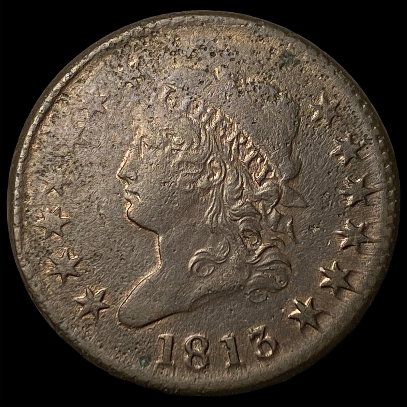 1813 Classic Head Large Cent CLOSELY UNCIRCULATED: 1813 Classic Head Large Cent CLOSELY UNCIRCULATED
