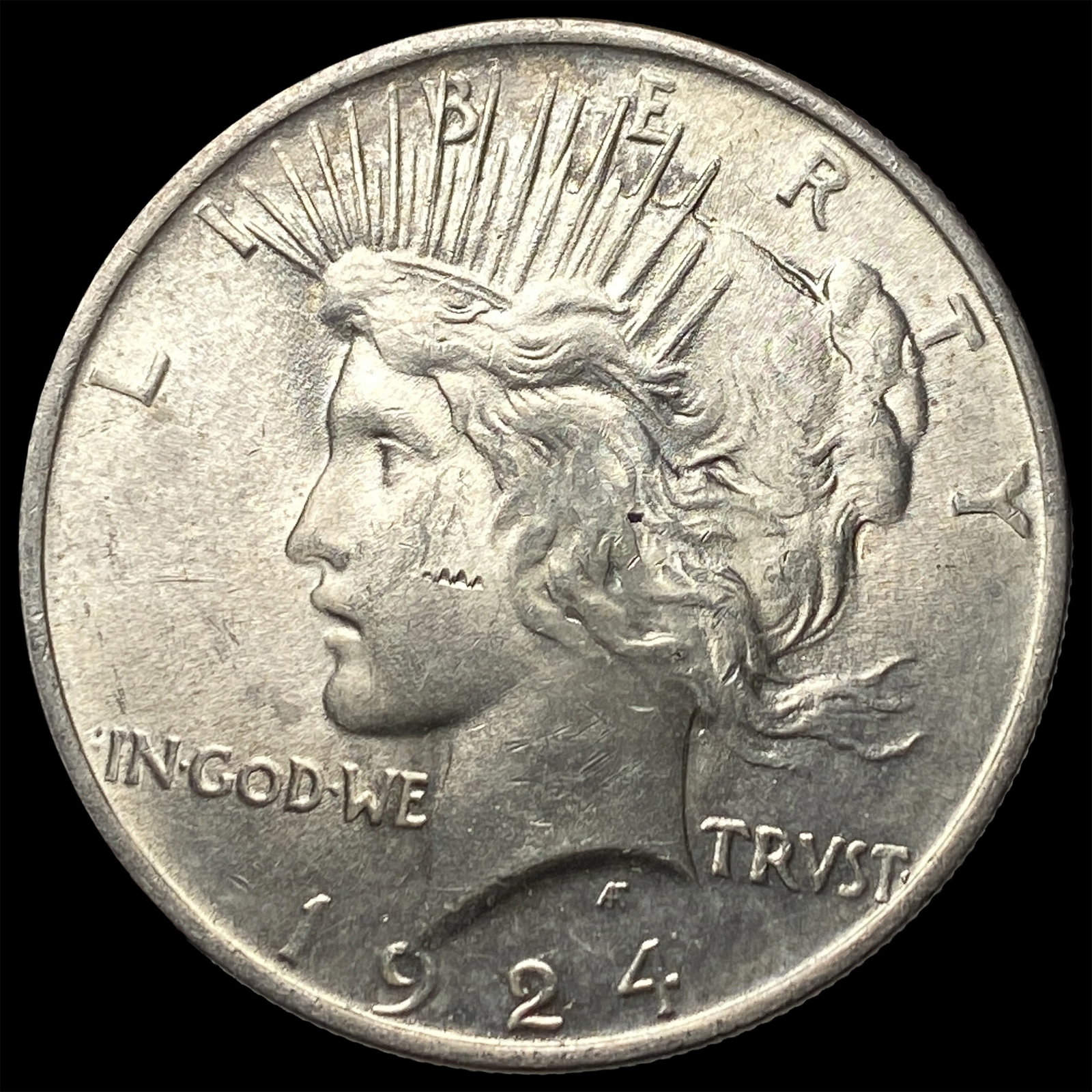 1924 Peace Silver Dollar CHOICE BU (1 of 2)