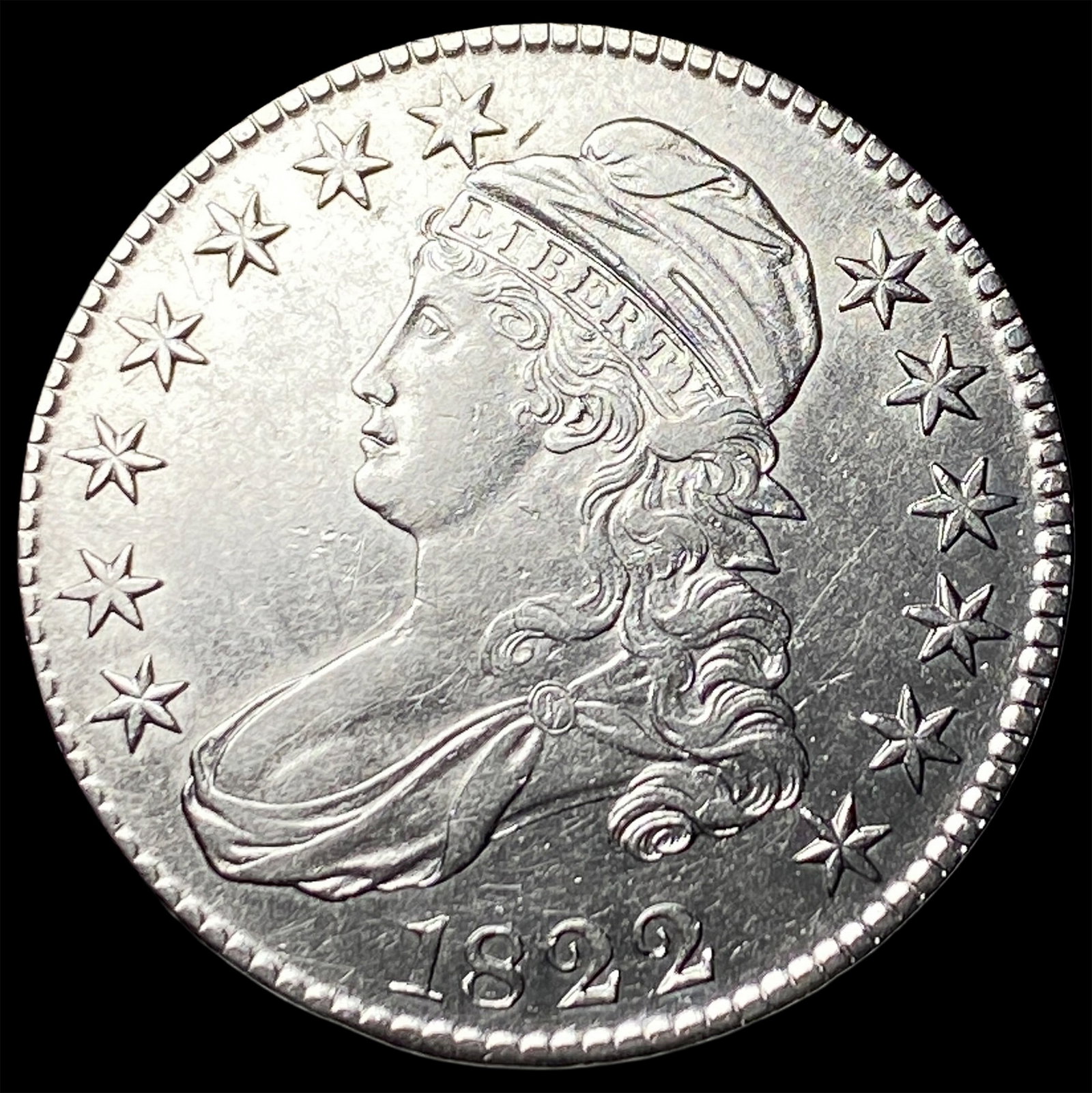 1822 Capped Bust Half Dollar CLOSELY UNCIRCULATED (1 of 2)