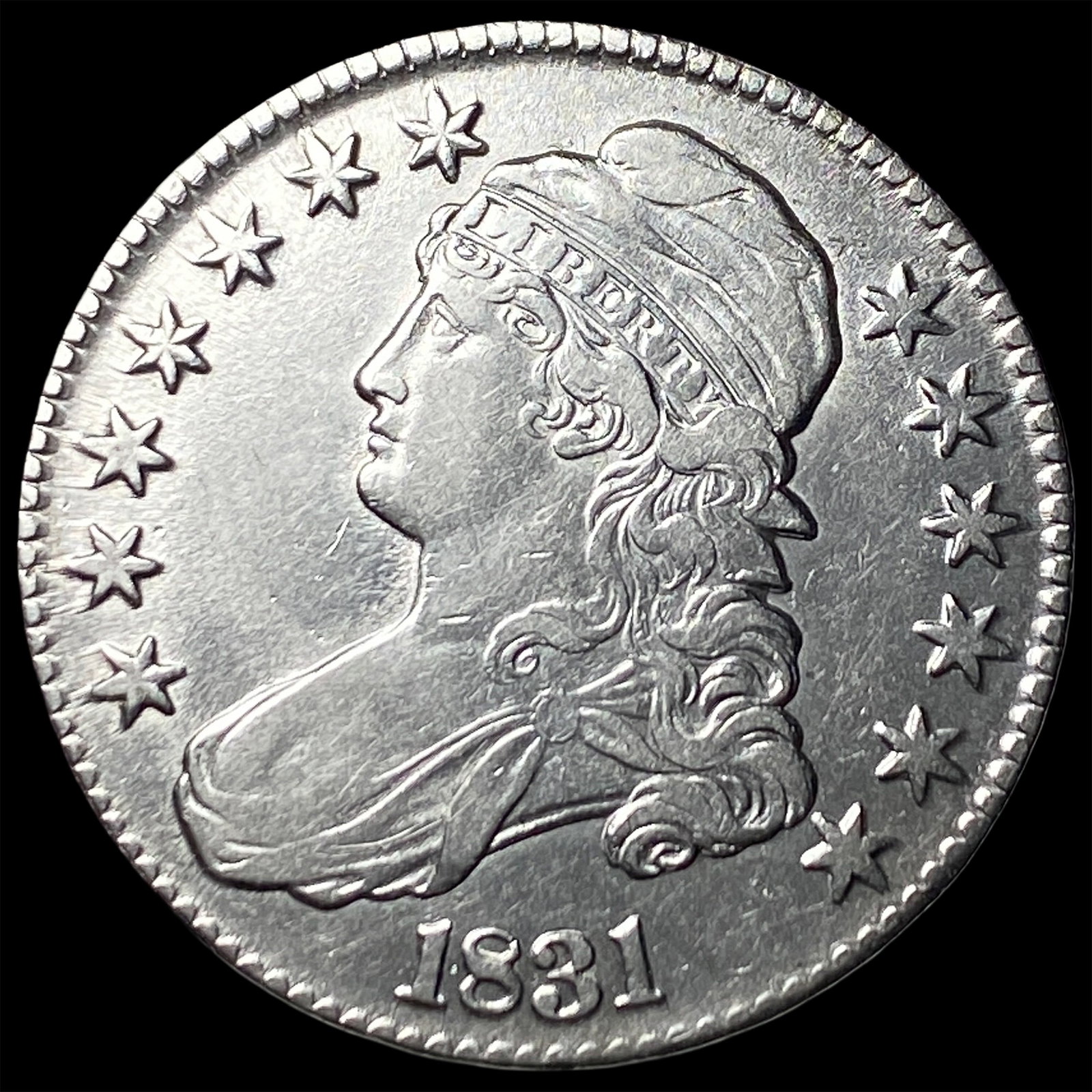 1831 Silver Capped Bust Half Dollar CLOSELY UNCIRCULATED (1 of 2)