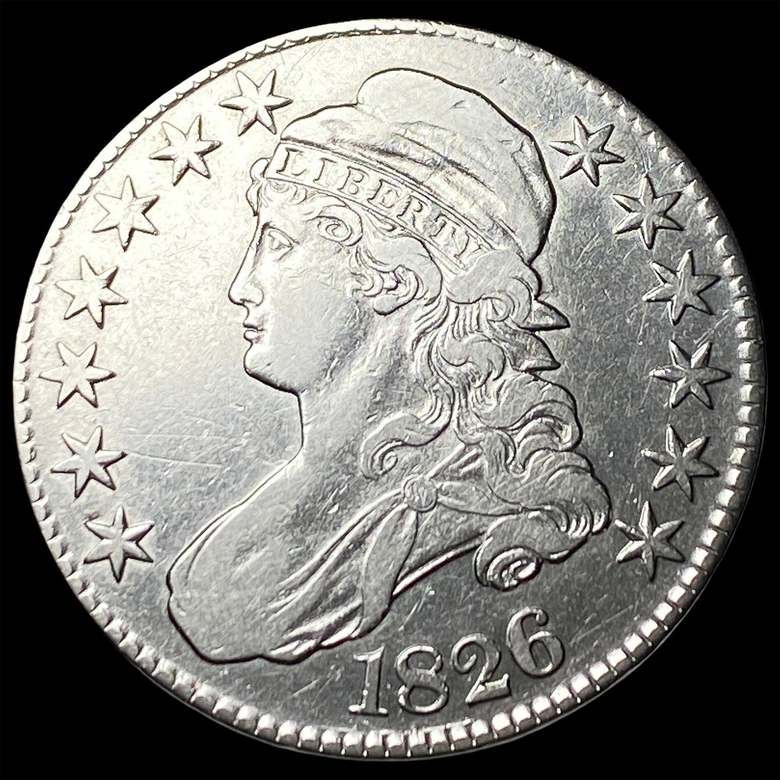 1826 Capped Bust Half Dollar NEARLY UNCIRCULATED (1 of 2)