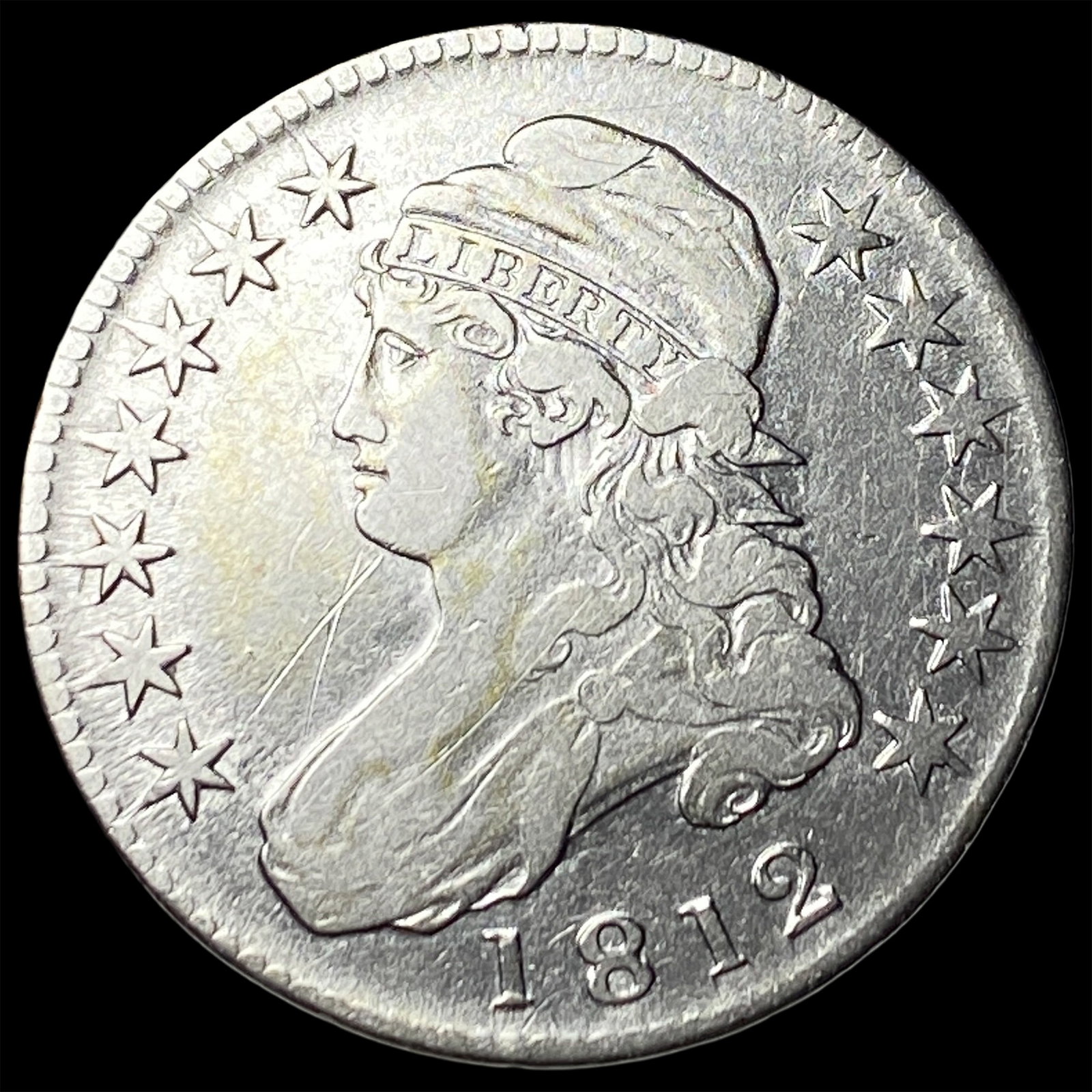 1812 Capped Bust Half Dollar LIGHTLY CIRCULATED (1 of 2)