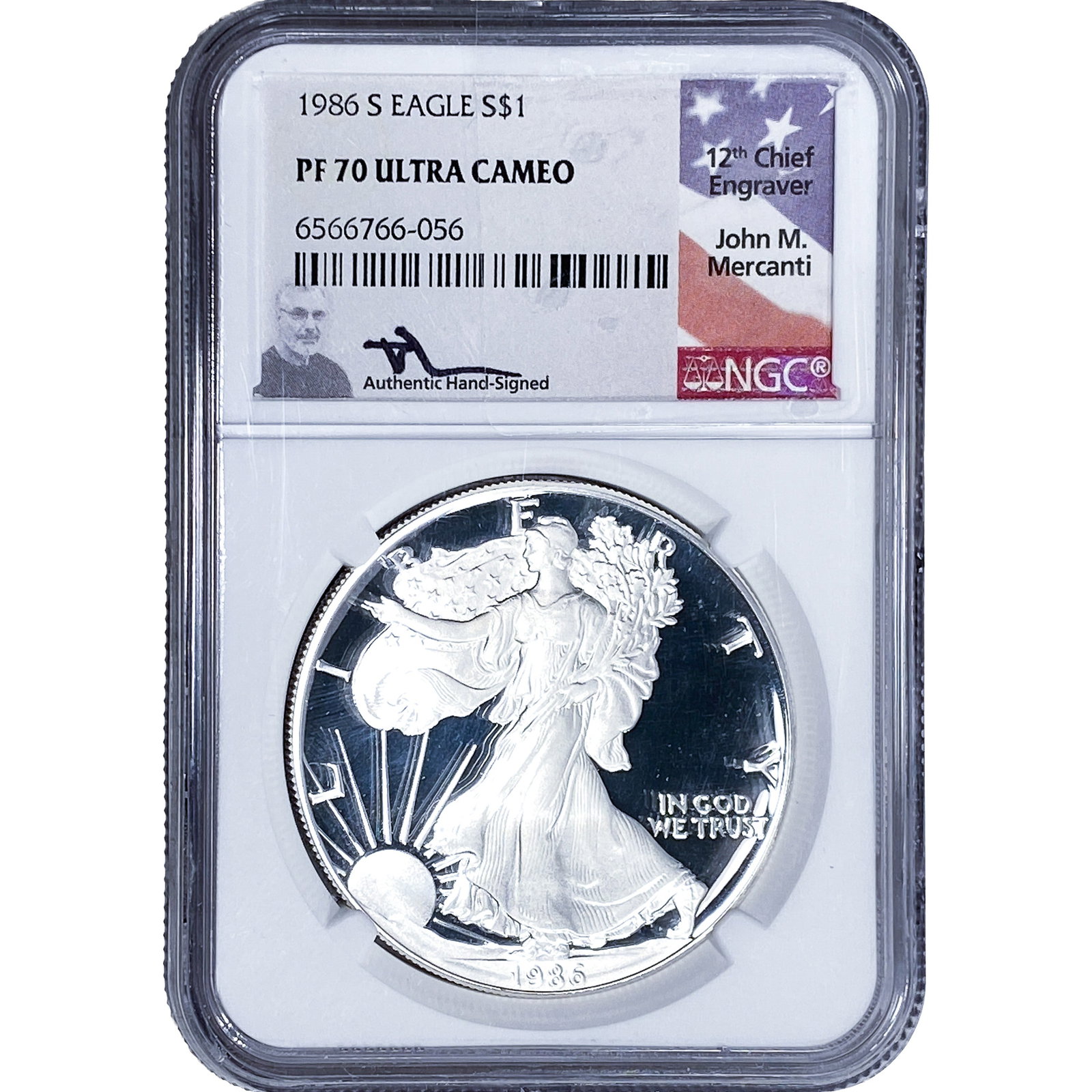 1986-S Silver Eagle NGC PF70 Ultra Cameo (1 of 2)