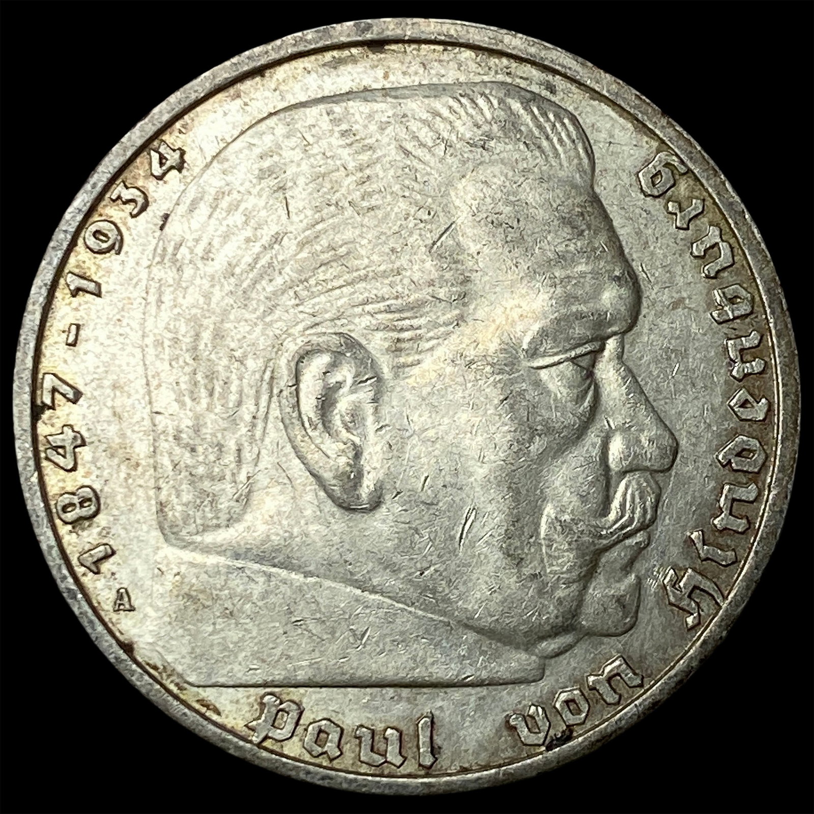 1939 Germany Silver 5 Reichsmark: 1939 Germany Silver 5 Reichsmark