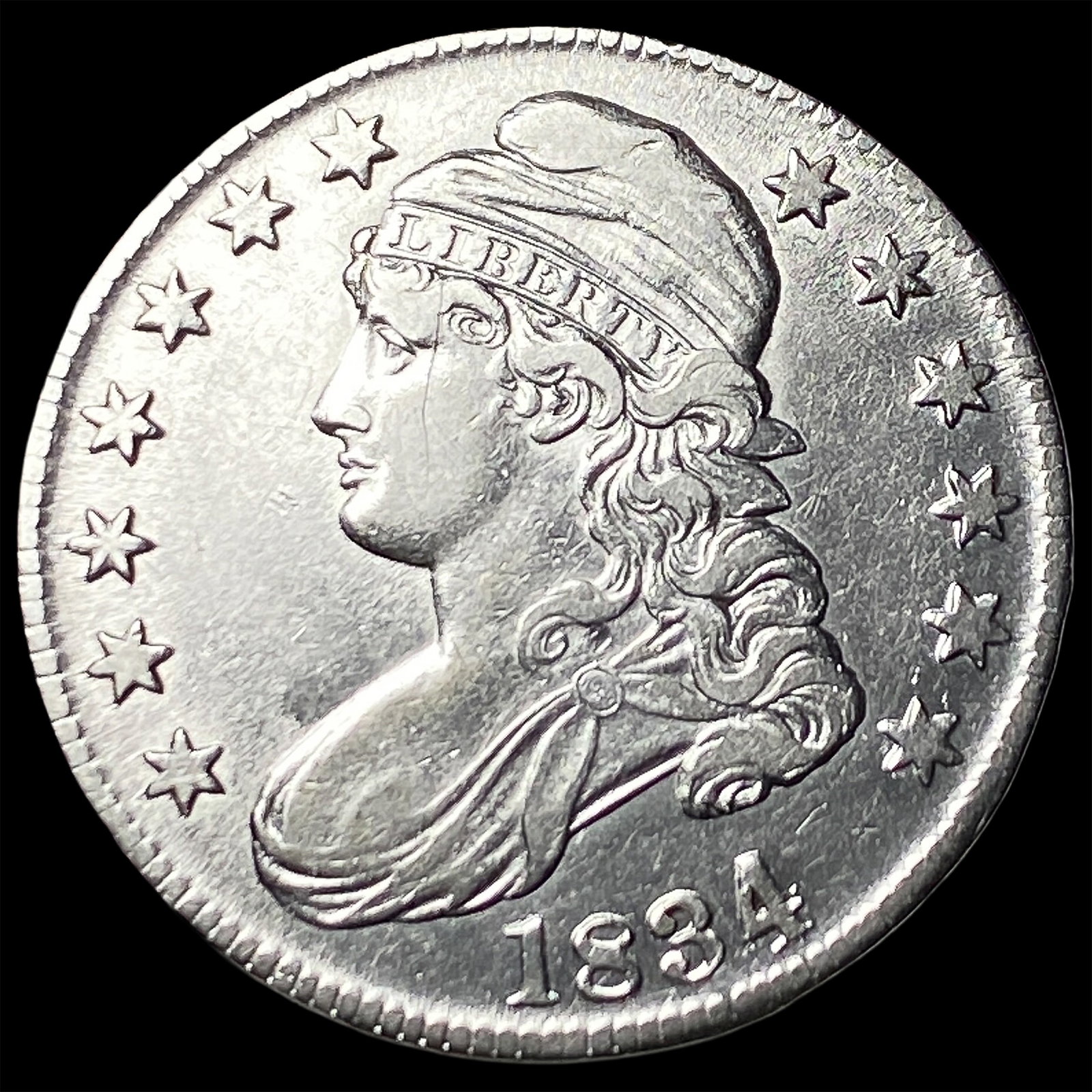 1834 Capped Bust Half Dollar CLOSELY UNCIRCULATED (1 of 2)