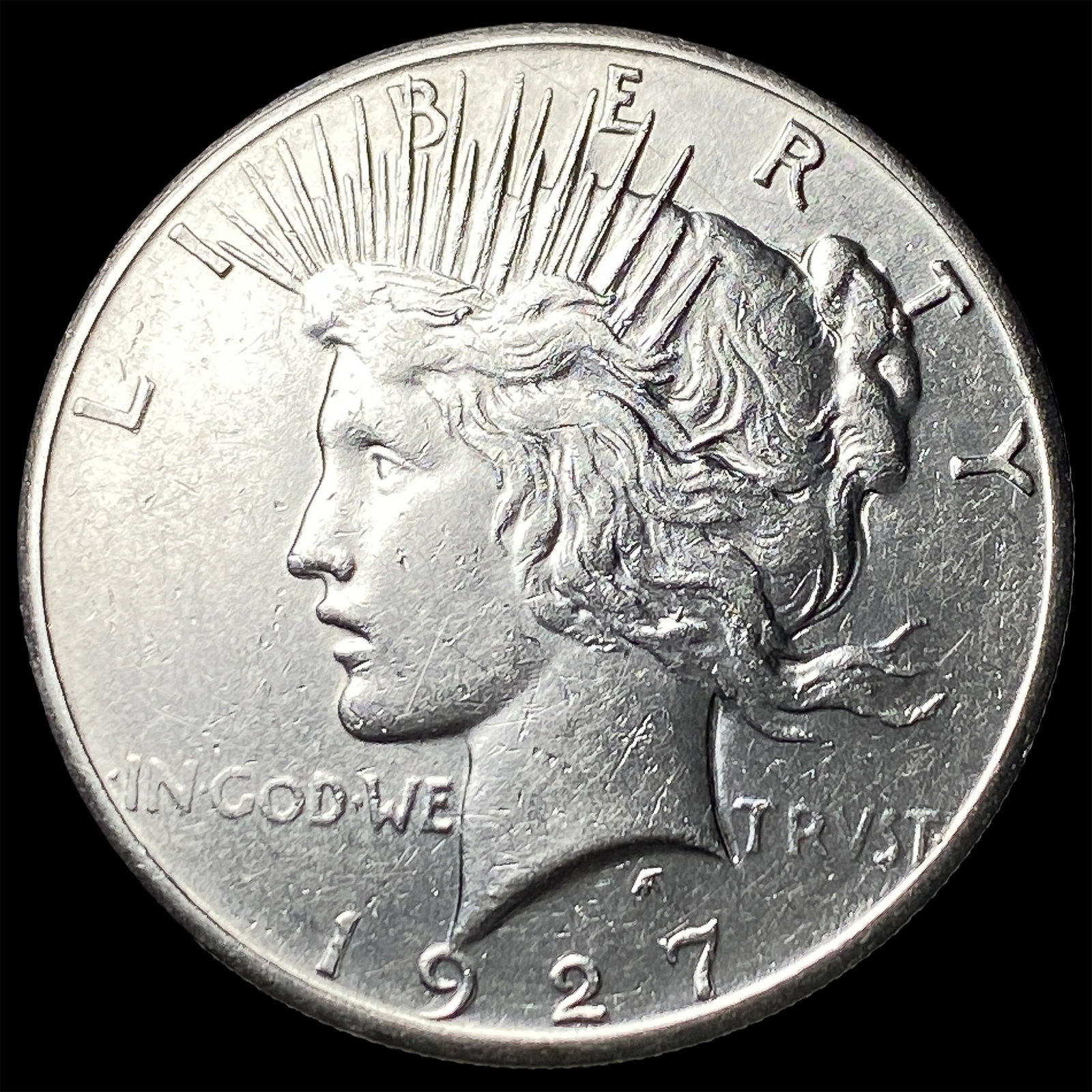 1927 Silver Peace Dollar CLOSELY UNCIRCULATED: 1927 Silver Peace Dollar CLOSELY UNCIRCULATED