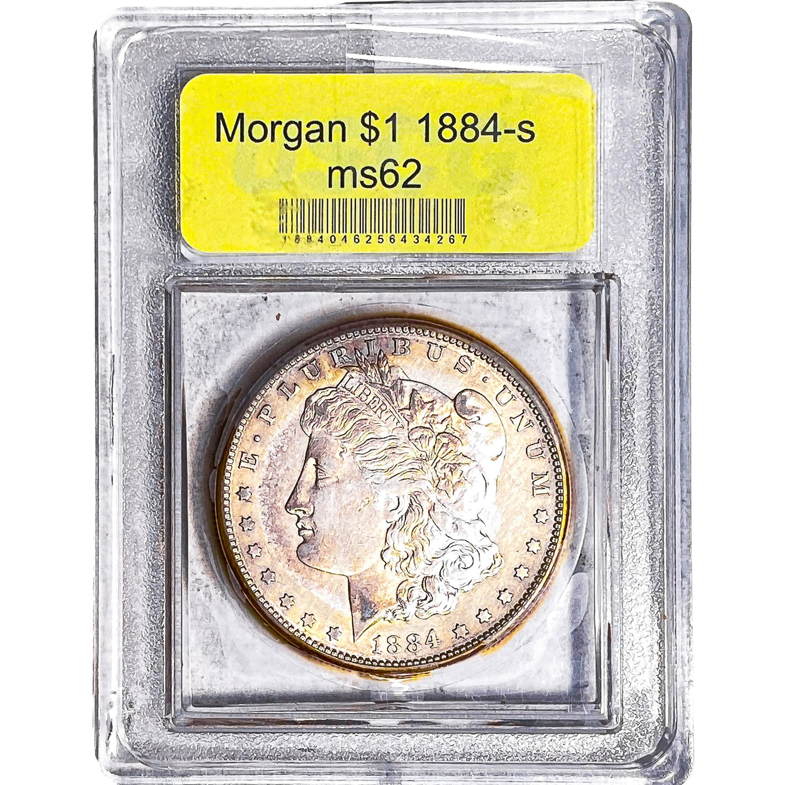 1884-S Morgan Silver Dollar USCG MS62 (1 of 2)