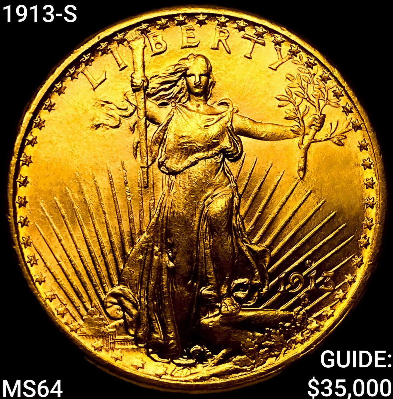 1913-S $20 Gold Double Eagle (1 of 2)