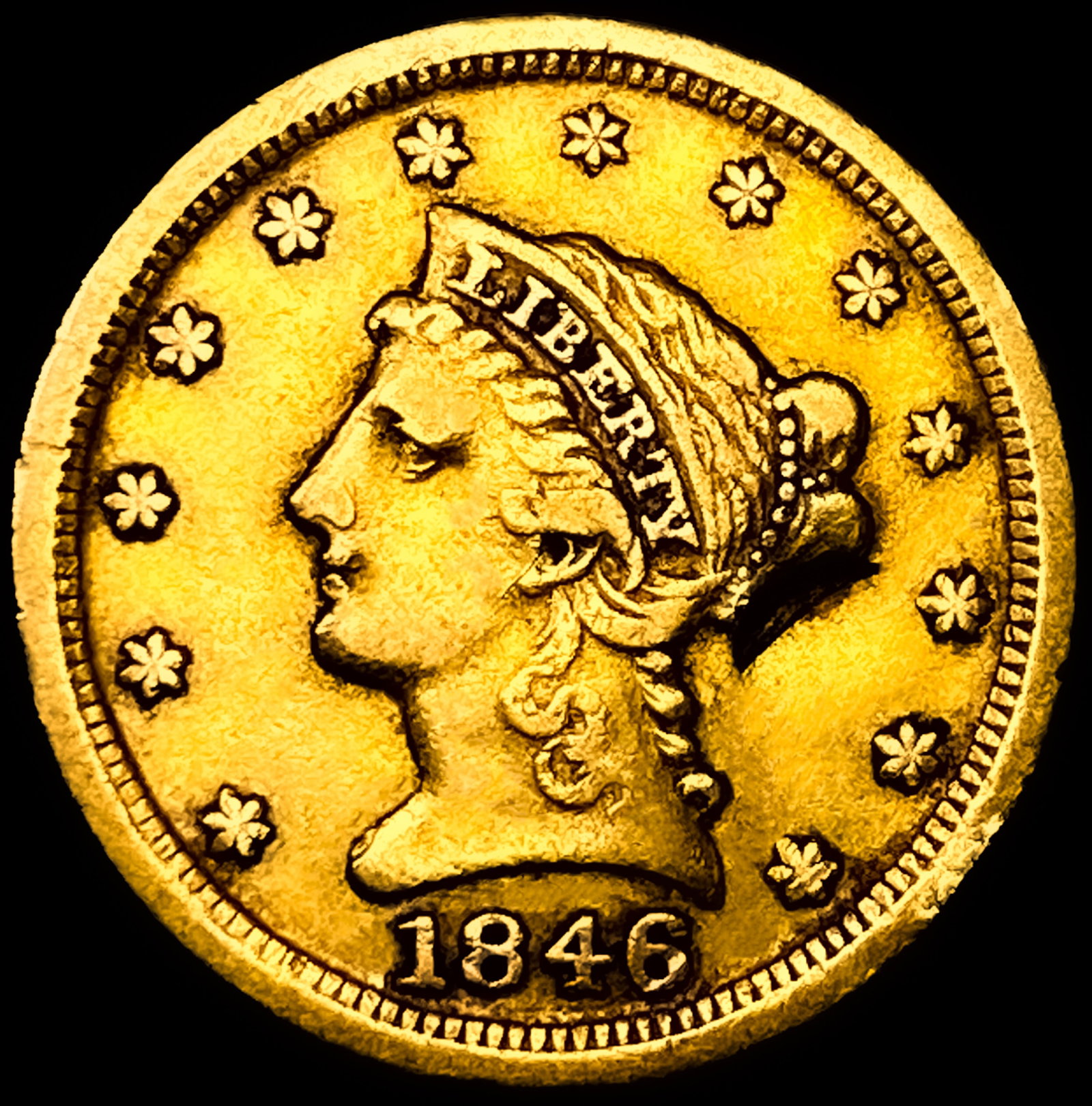 1846-D $2.50 Gold Quarter Eagle (1 of 2)
