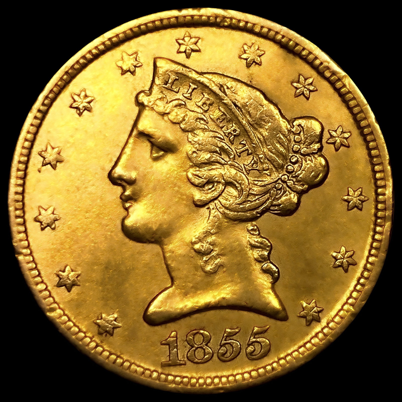 1855-C $5 Gold Half Eagle (1 of 2)