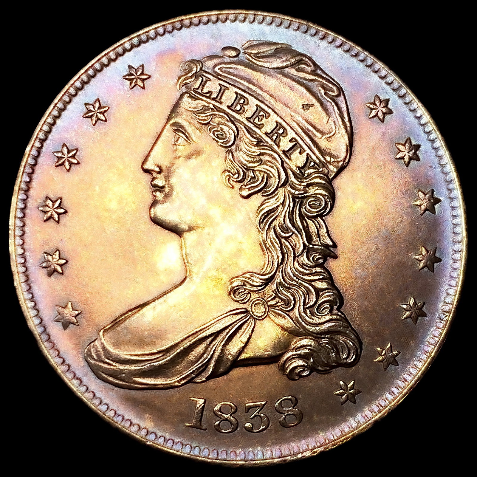 1838 Capped Bust Half Dollar: 1838 Capped Bust Half Dollar