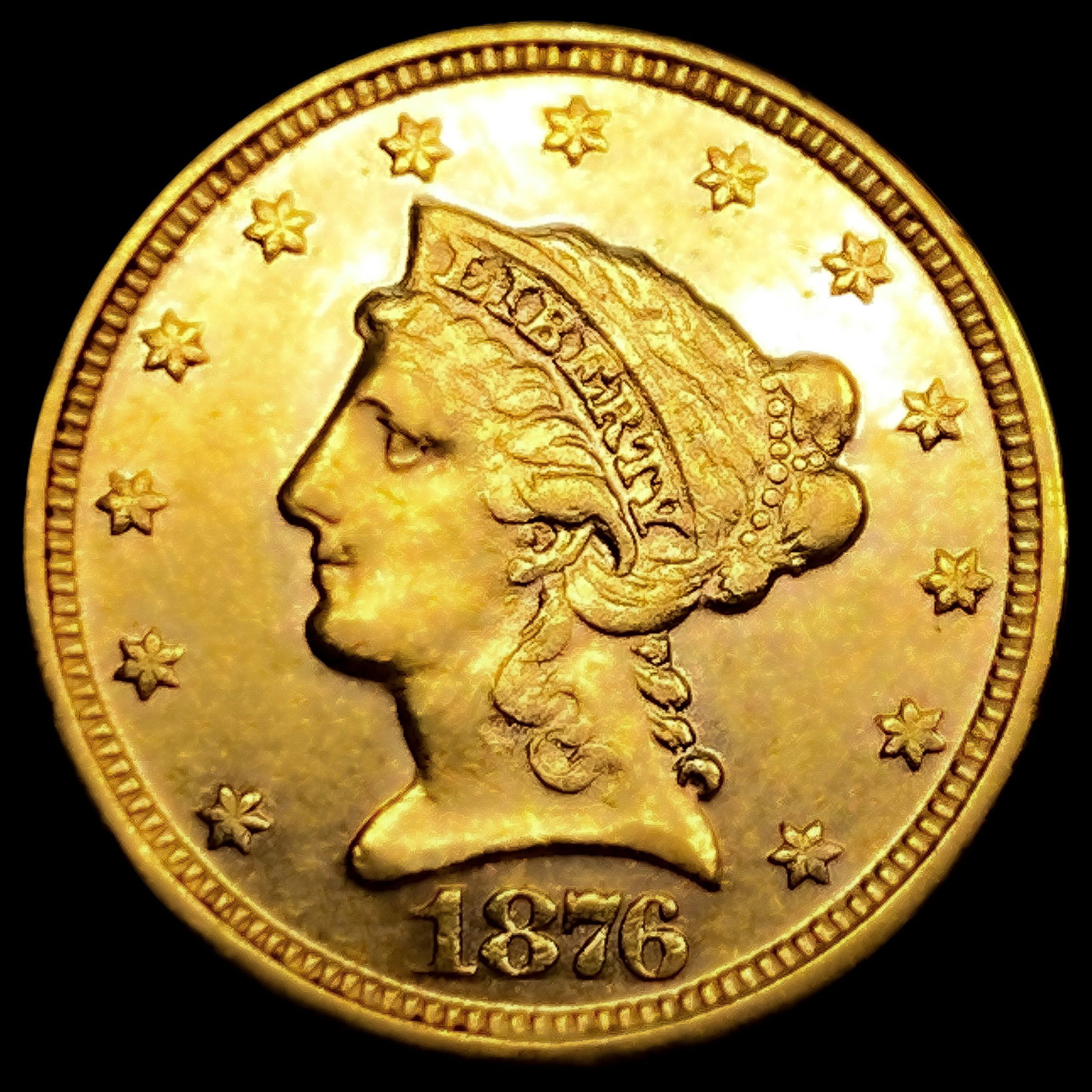 1876 $2.50 Gold Quarter Eagle (1 of 2)
