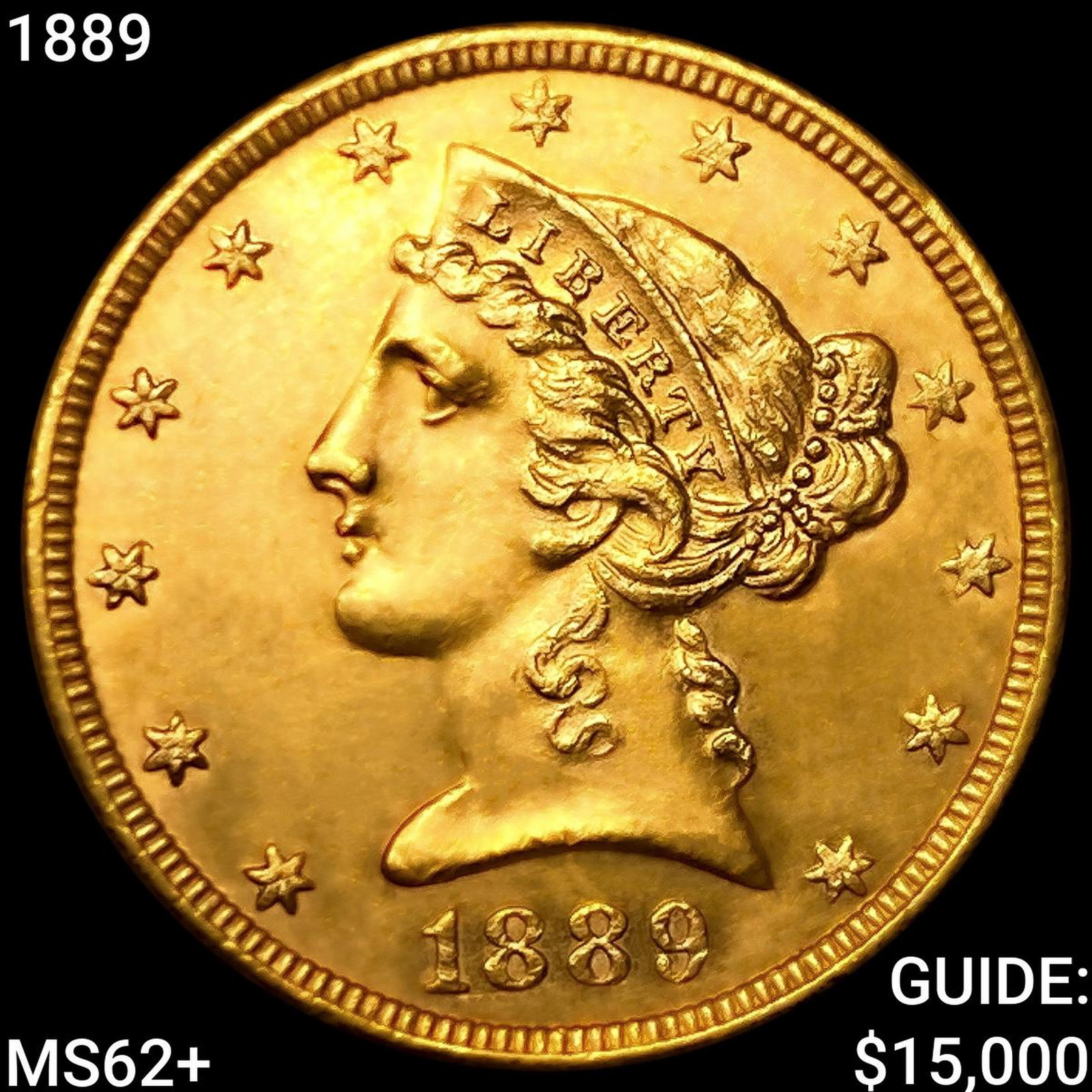 1889 $5 Gold Half Eagle (1 of 2)