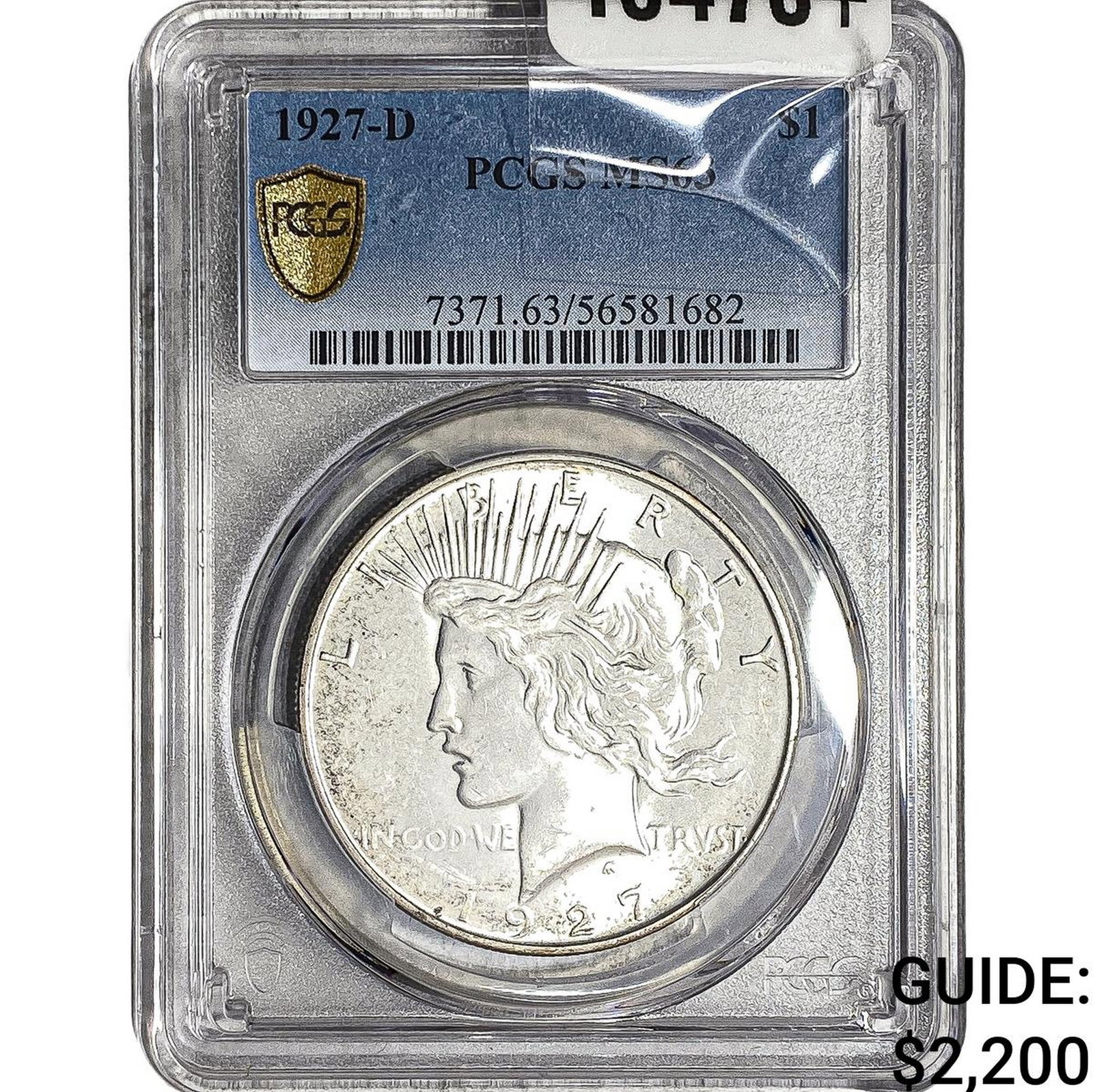 1927-D Silver Peace Dollar PCGS MS63 (1 of 2)