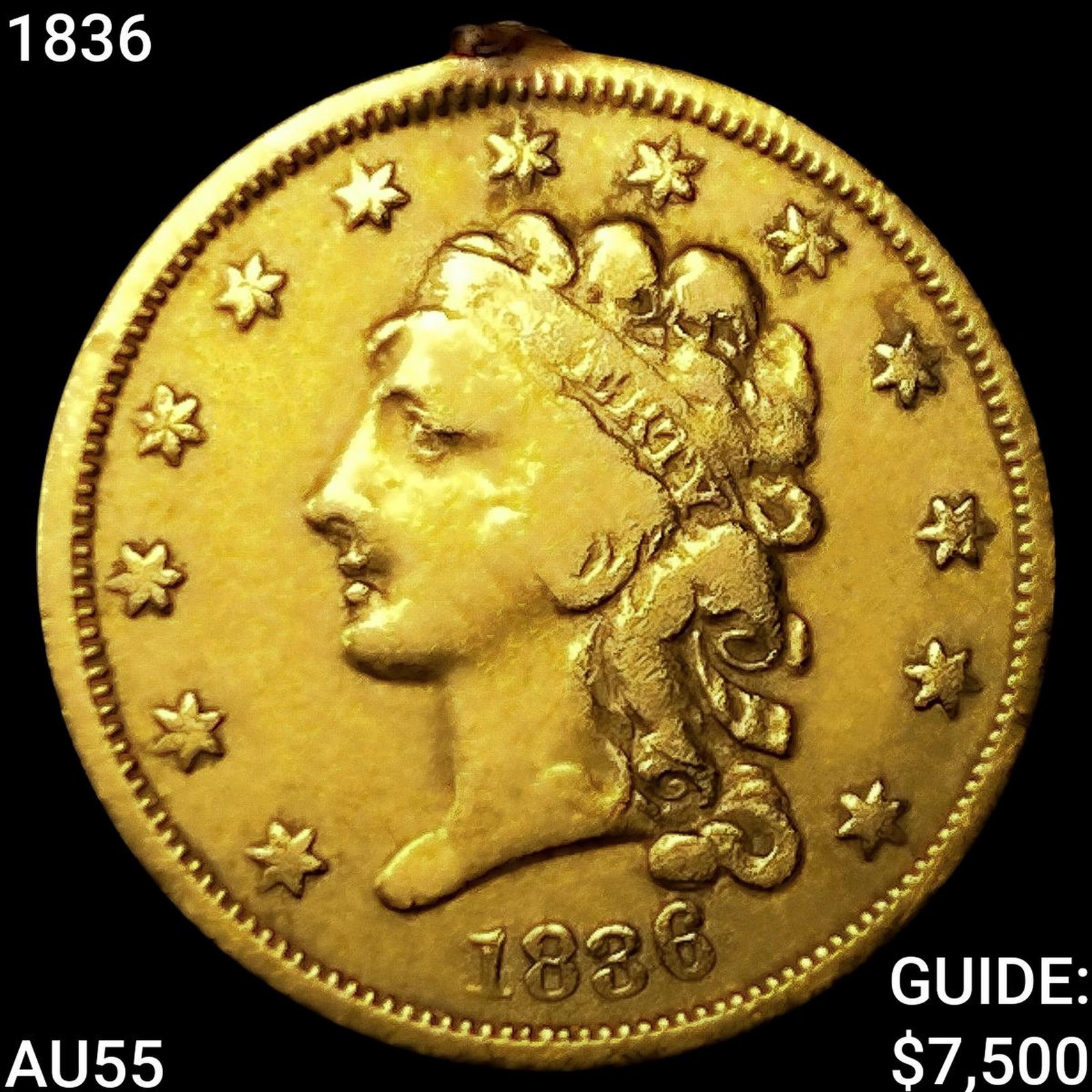 1836 $2.50 Gold Quarter Eagle (1 of 2)