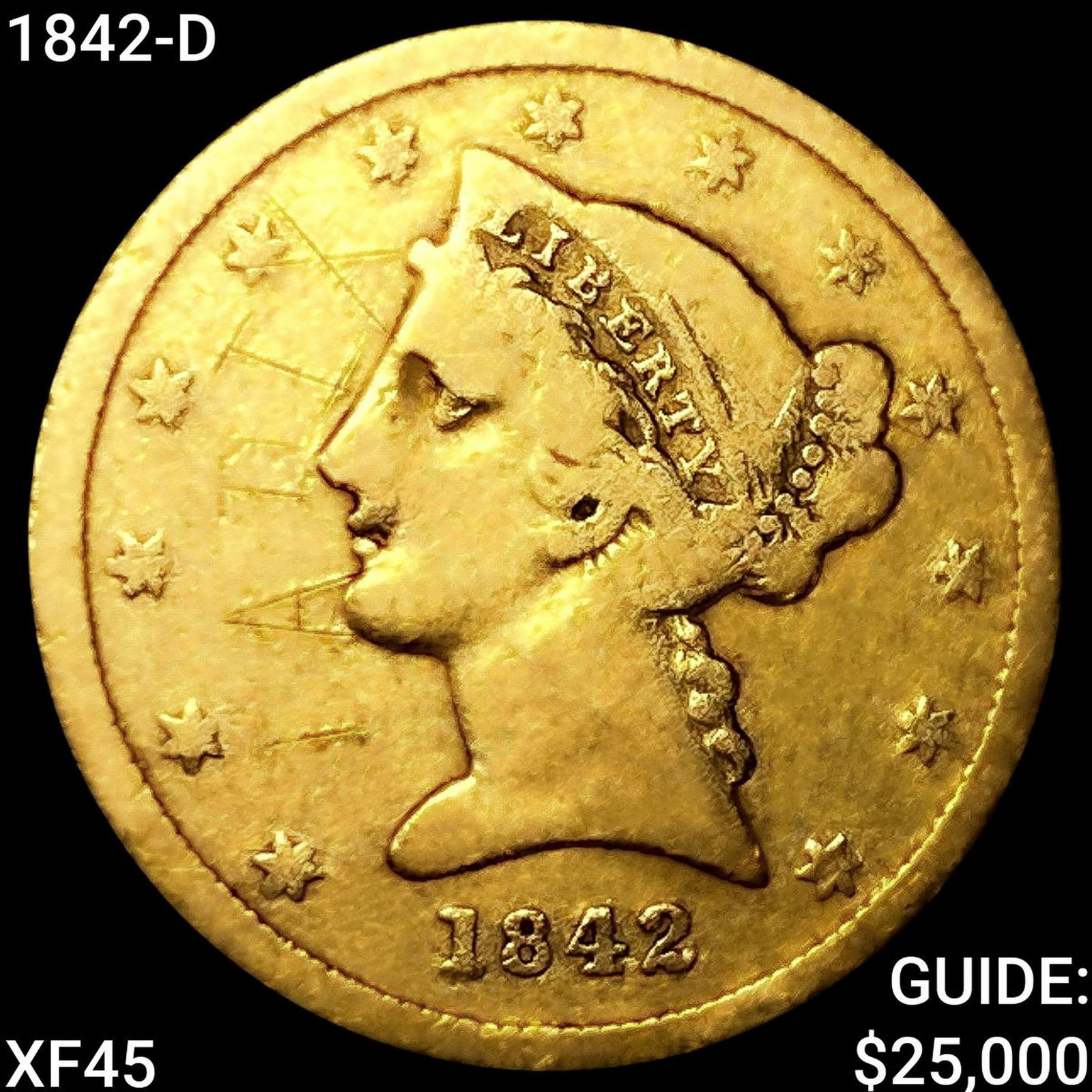 1842-D $5 Gold Half Eagle (1 of 2)