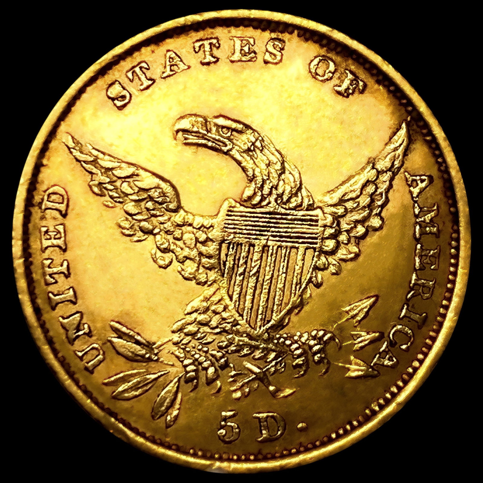 1835 $5 Gold Half Eagle - 2