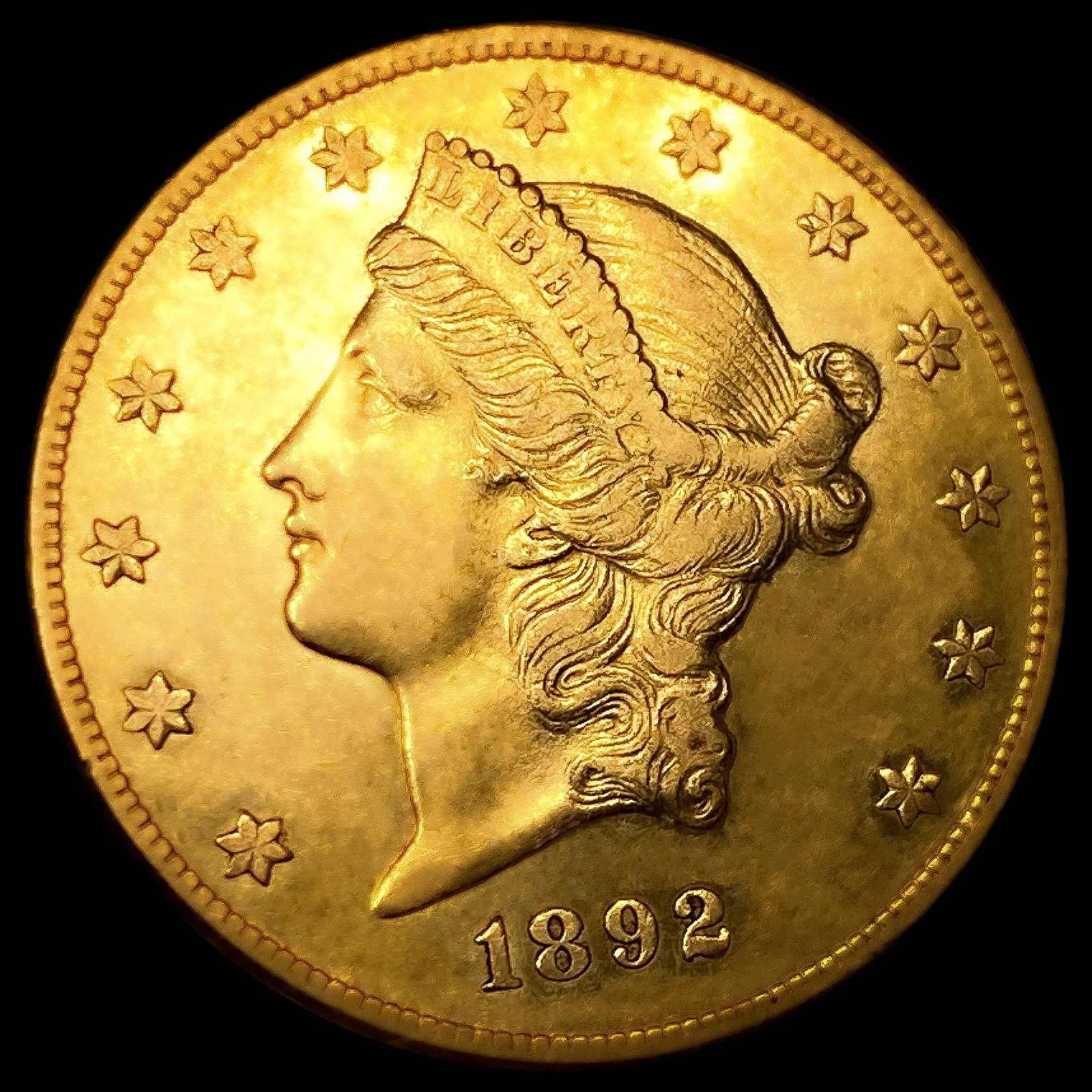 1892-CC $20 Gold Double Eagle (1 of 2)