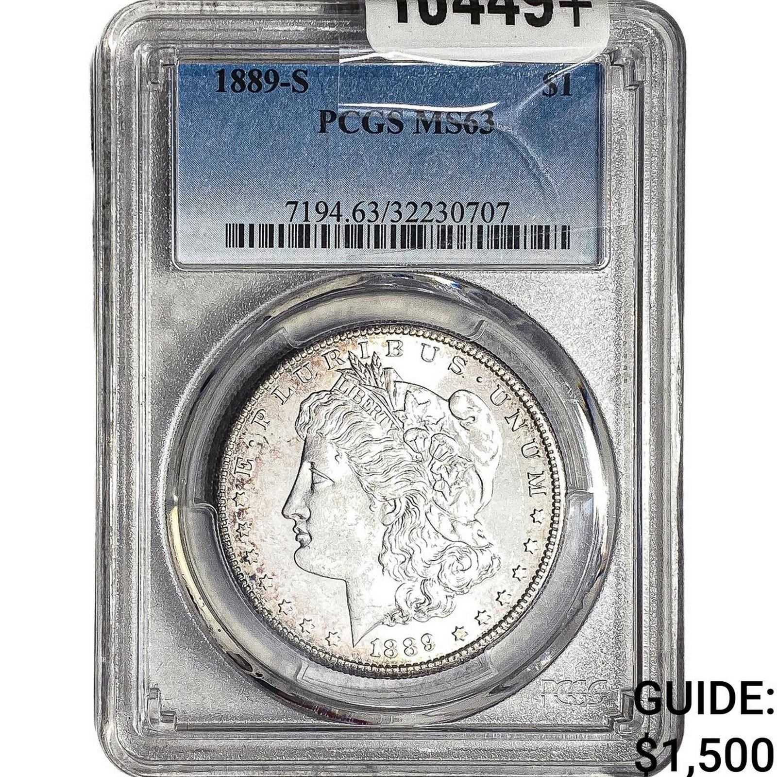 1889-S Morgan Silver Dollar PCGS MS63 (1 of 2)