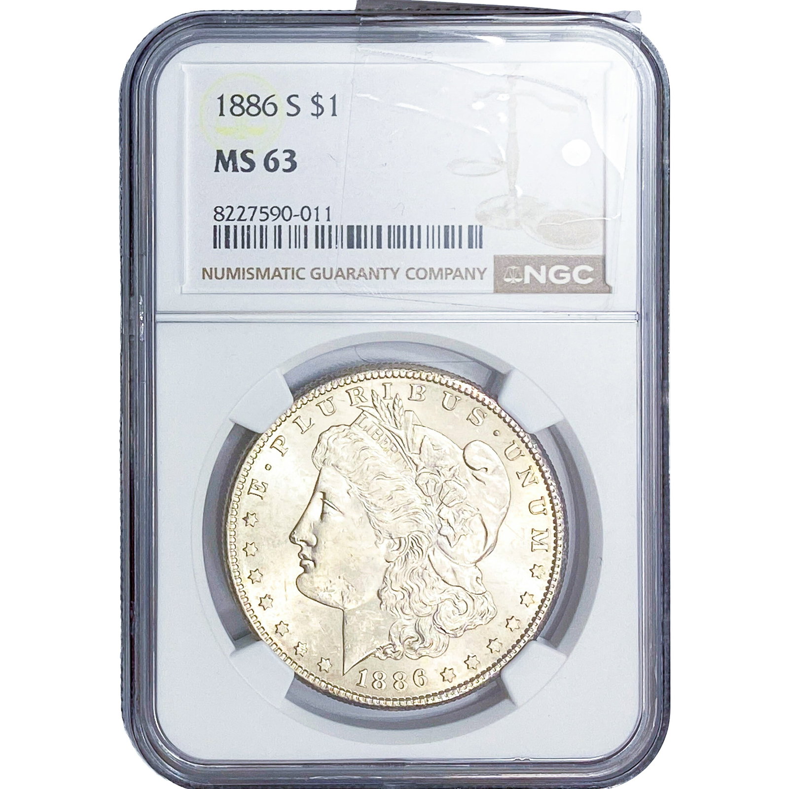 1886-S Morgan Silver Dollar NGC MS63 (1 of 2)