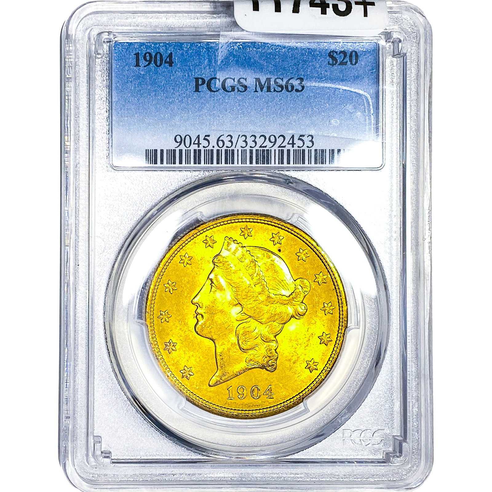1904 $20 Gold Double Eagle PCGS MS63: 1904 $20 Gold Double Eagle PCGS MS63