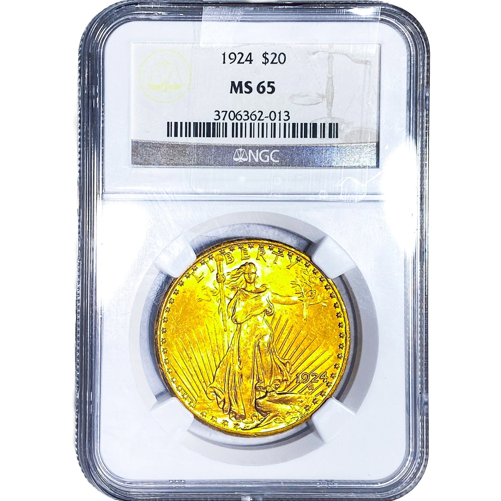 1924 $20 Gold Double Eagle NGC MS65 (1 of 4)